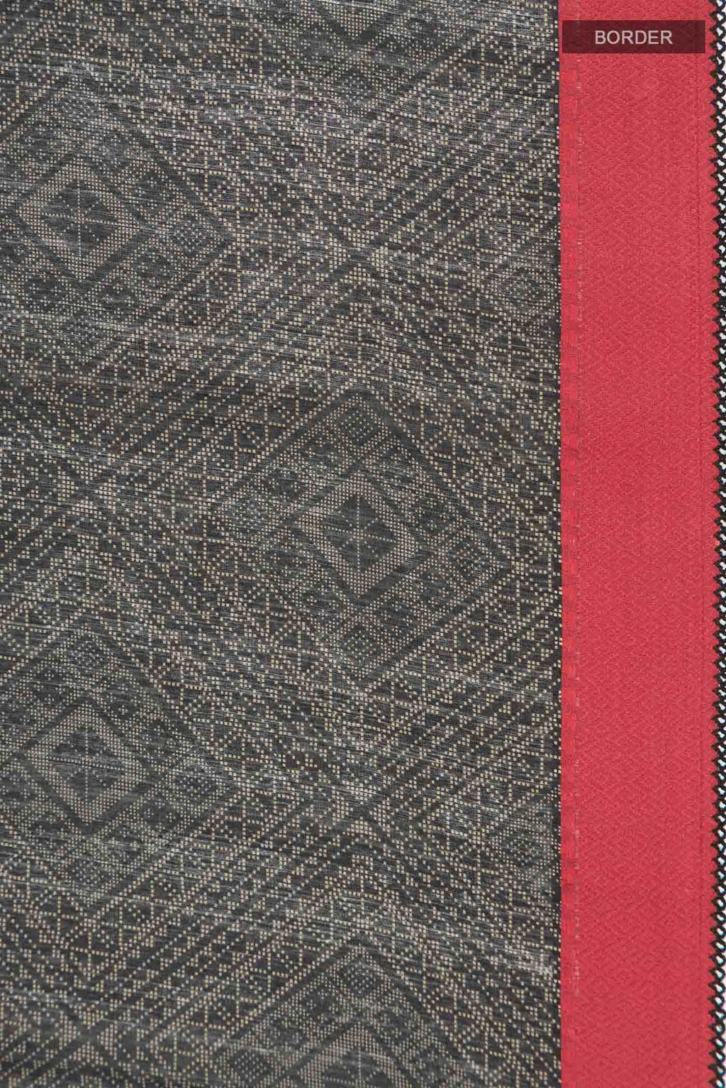 Black Bhagalpuri Tussar Silk Saree