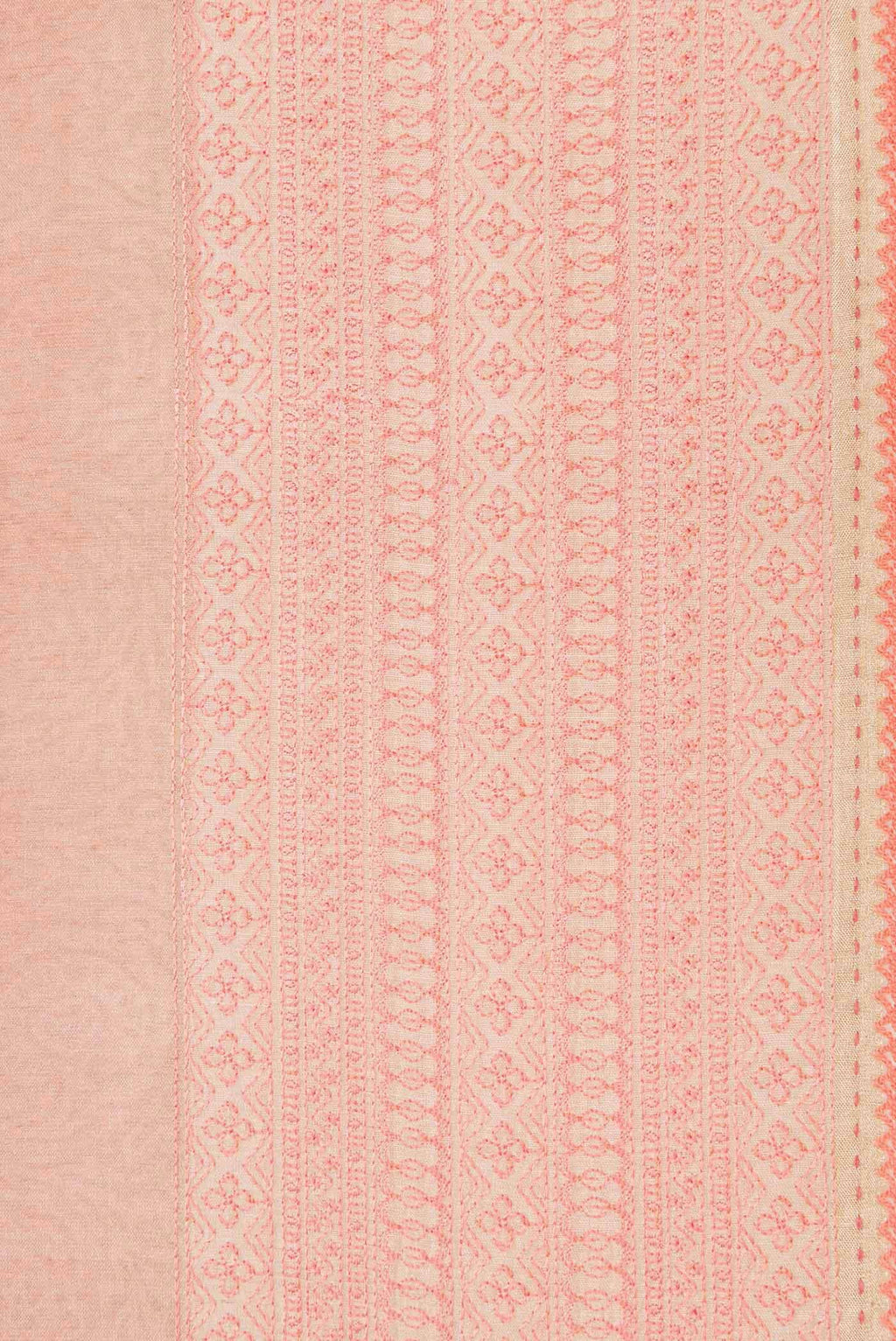 Pink Tussar Silk Saree