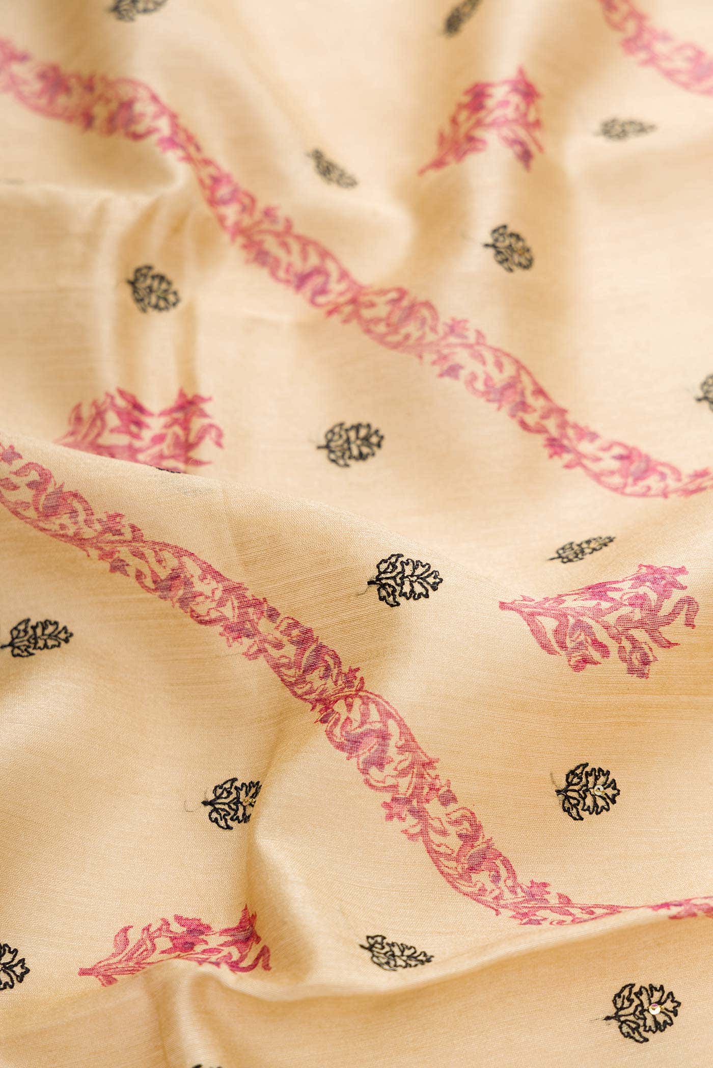 Sandal Tussar Silk Saree