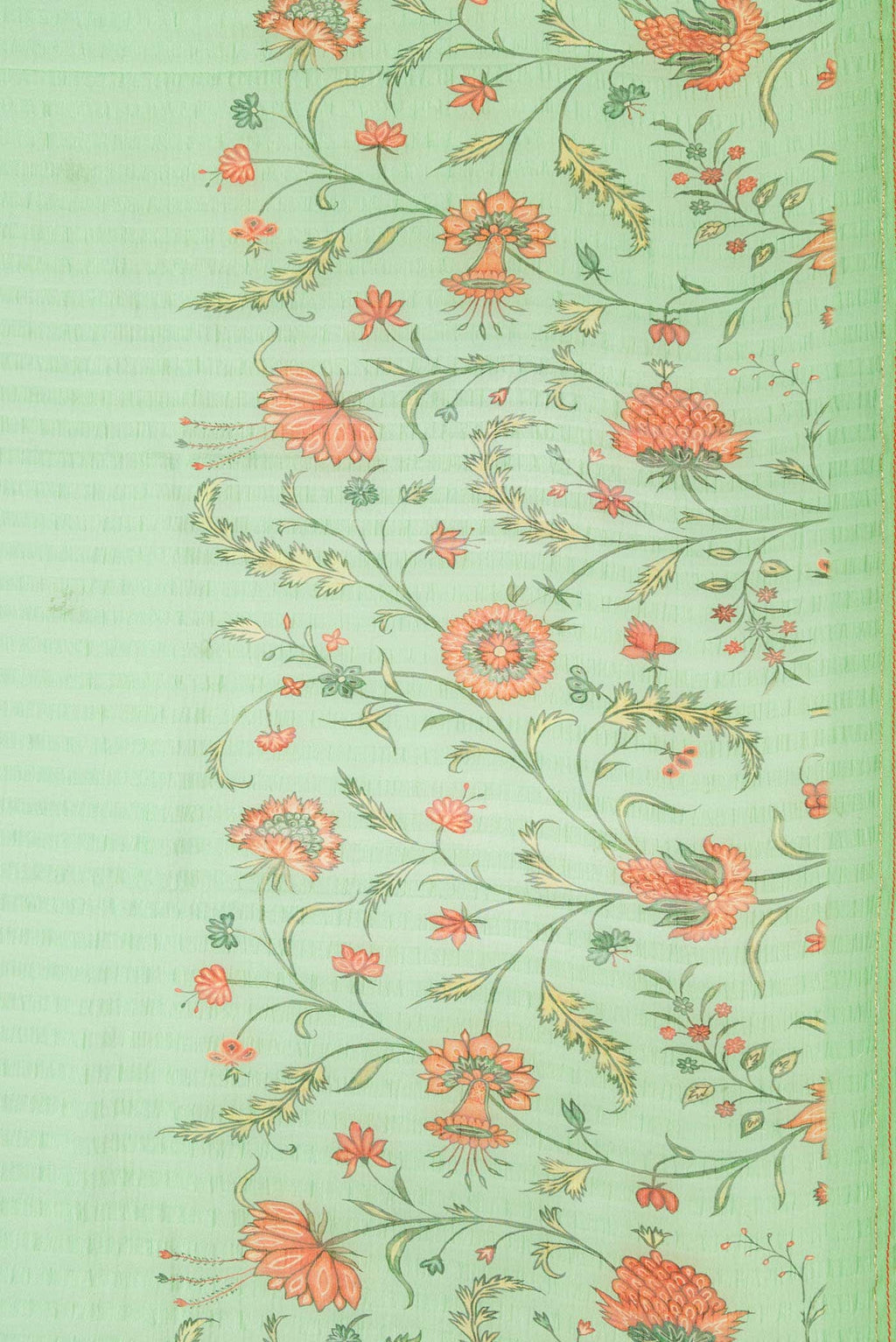 Light Green Mysore Chiffon Saree