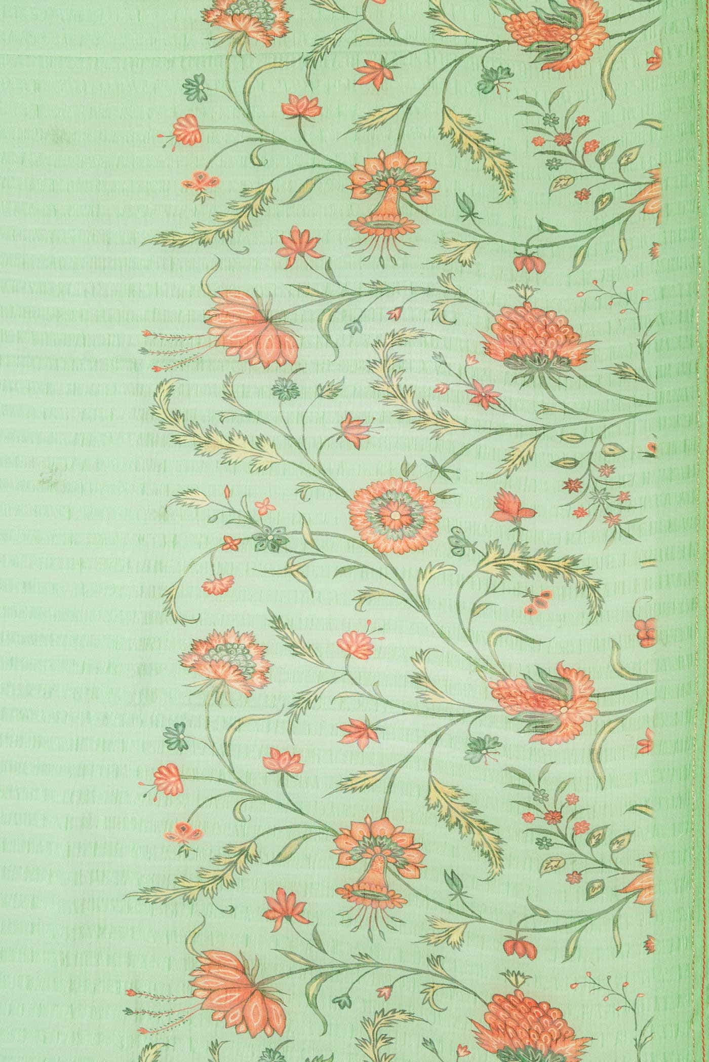 Light Green Mysore Chiffon Saree