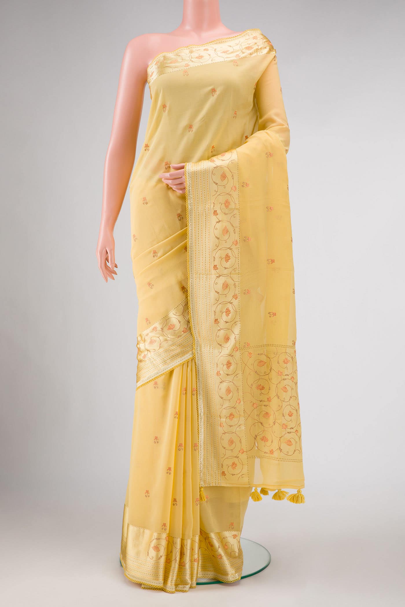 Sandal Mysore Georgette Saree