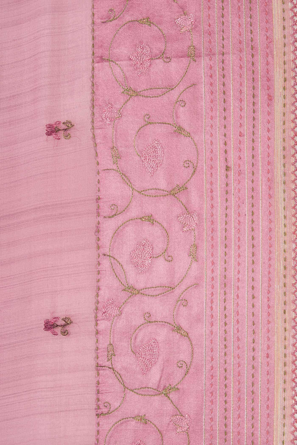 Lavender Dual Tone Mysore Georgette Saree