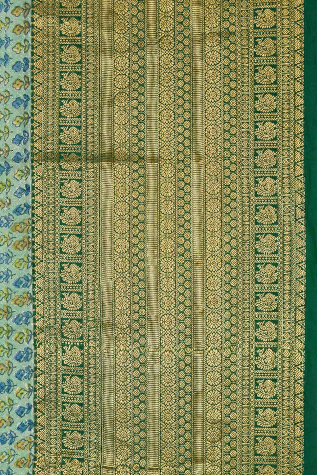 Light Green Kanchipuram Silk Saree