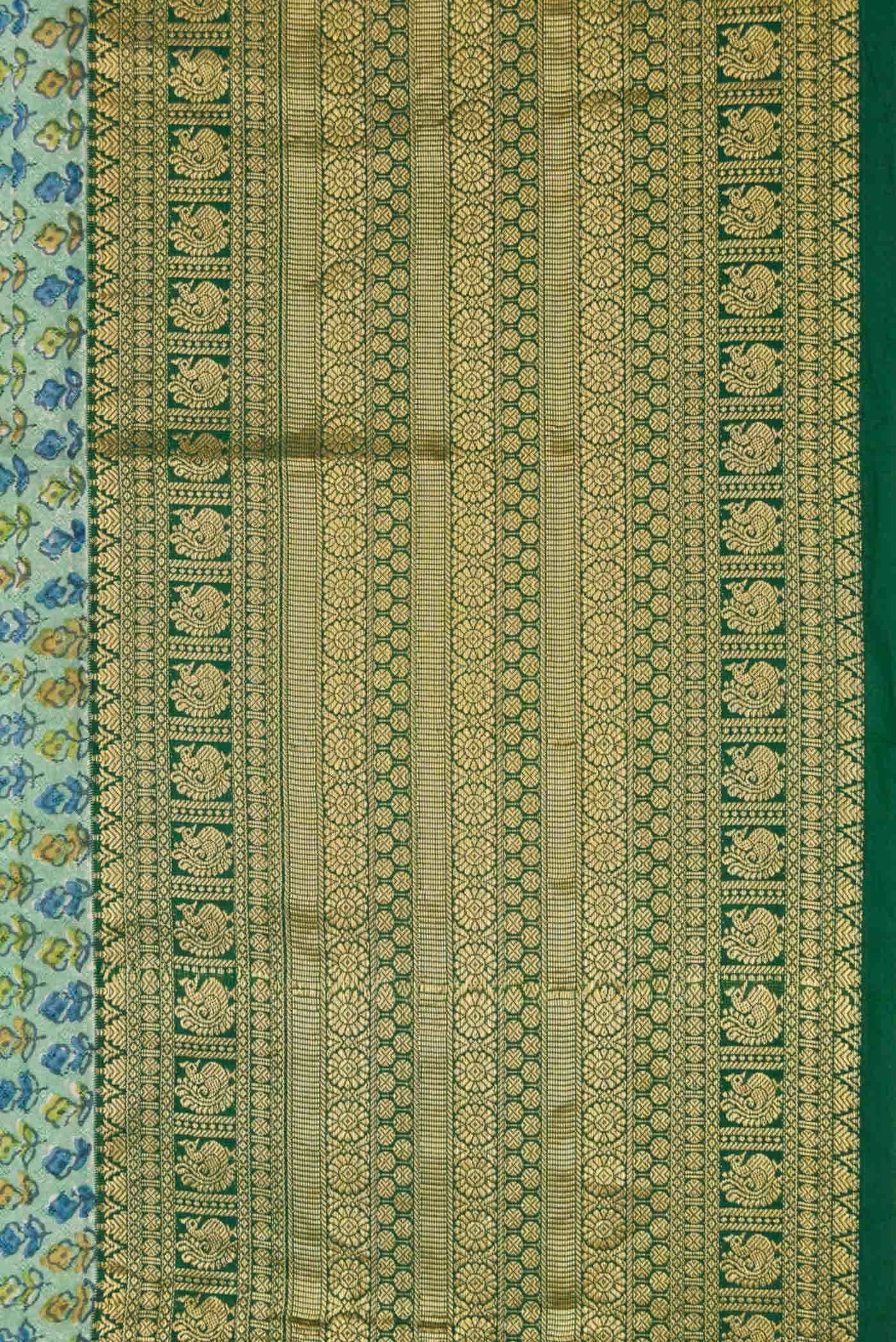 Light Green Kanchipuram Silk Saree