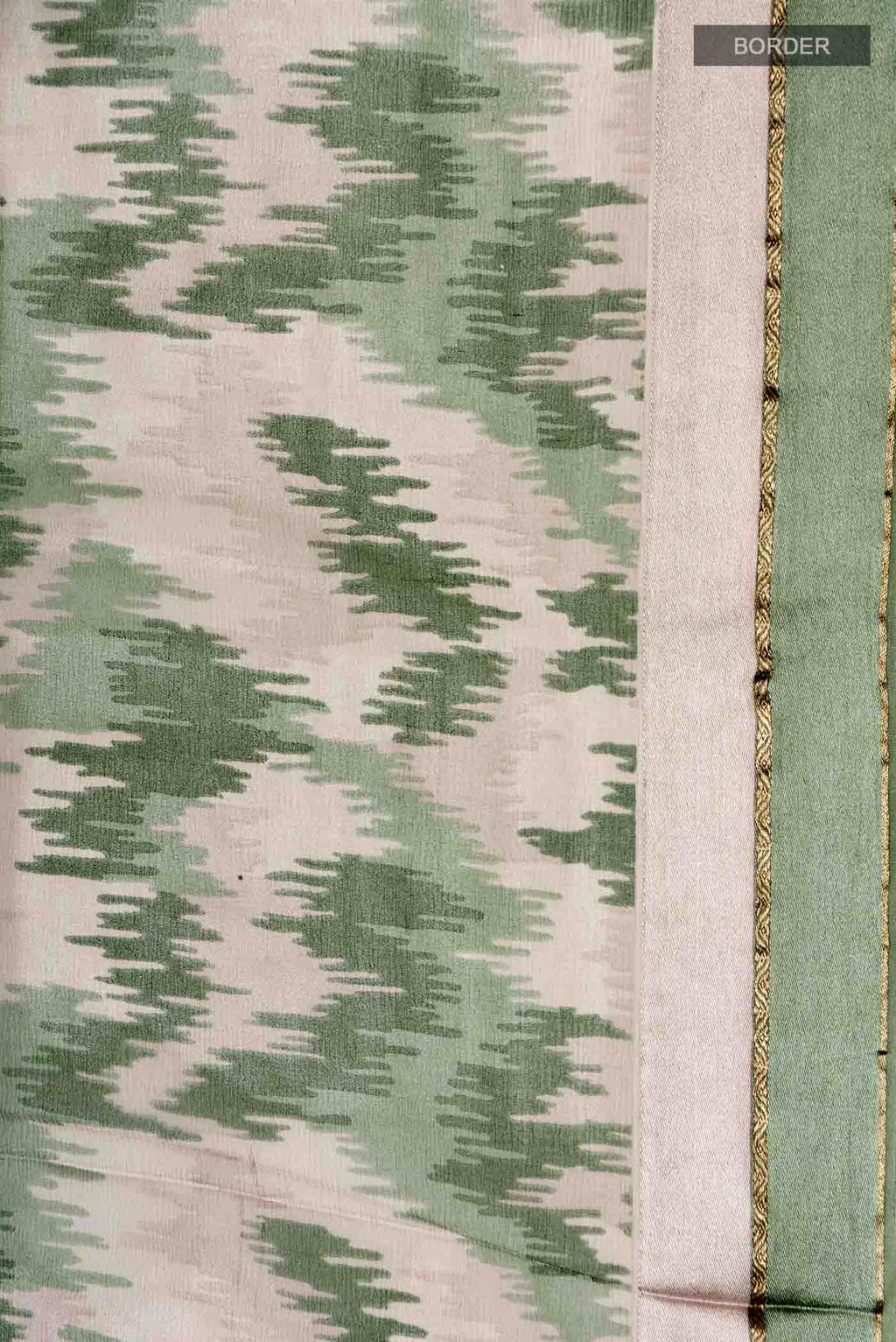 Grey Mysore Chiffon Saree