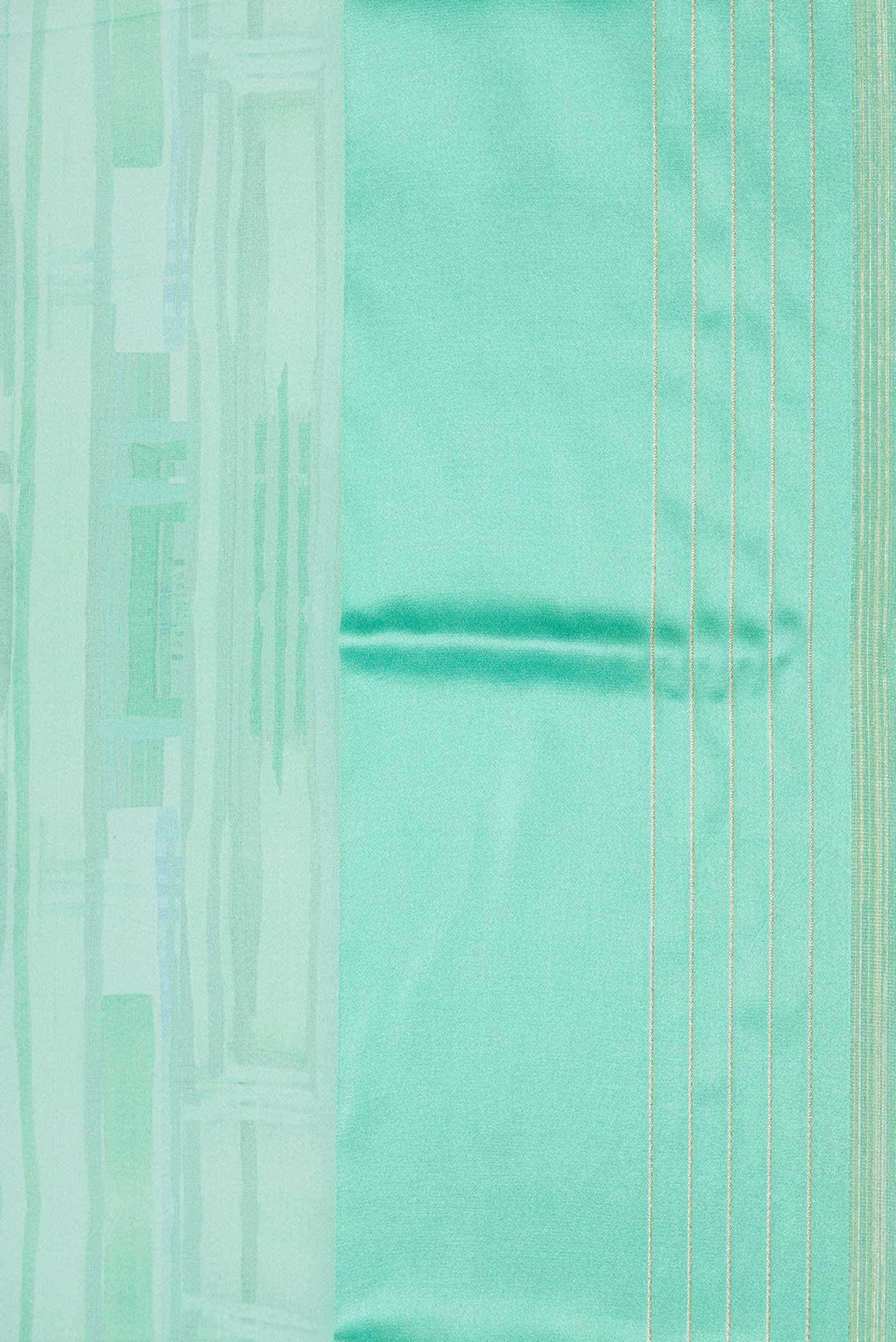 Light Green Mysore Georgette Saree