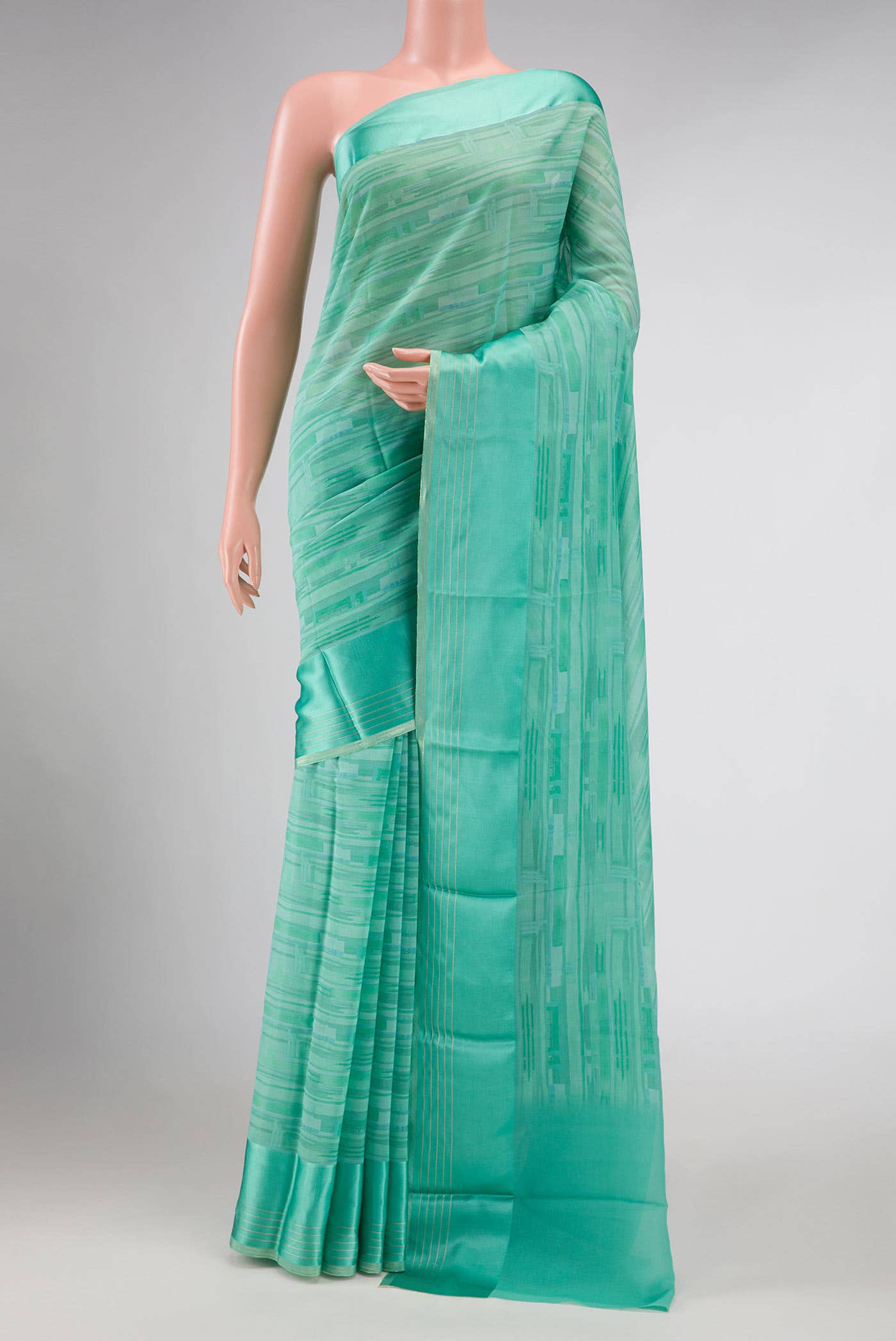 Light Green Mysore Georgette Saree