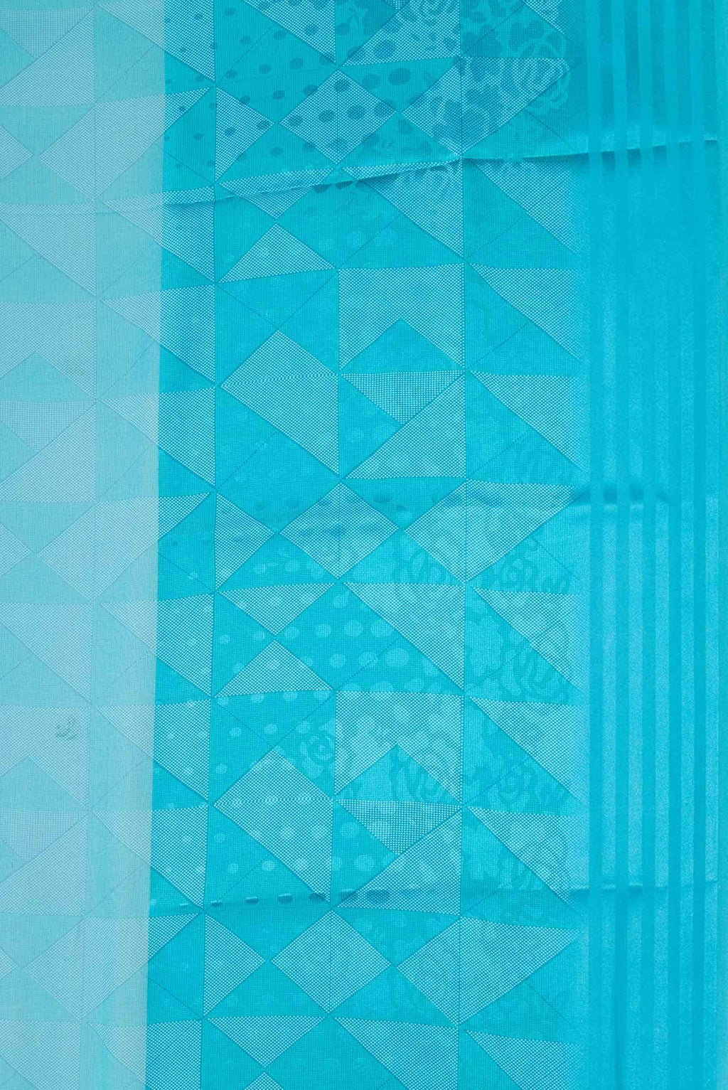 Sky Blue Dual Tone Mysore Georgette Saree