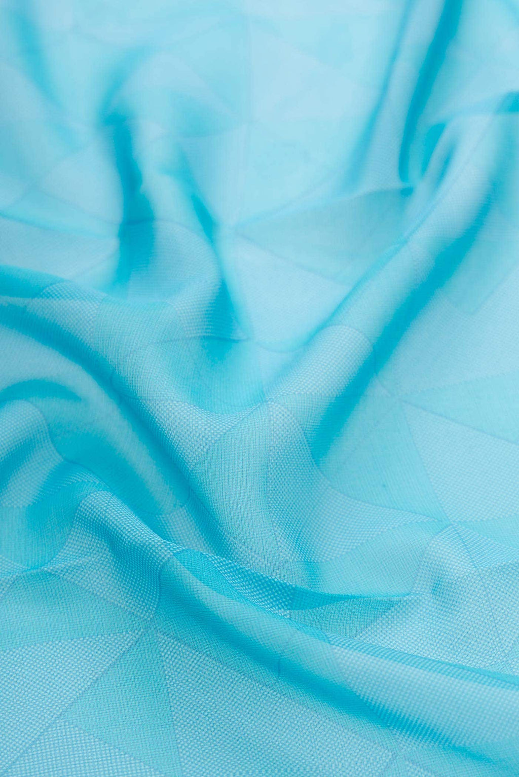 Sky Blue Dual Tone Mysore Georgette Saree
