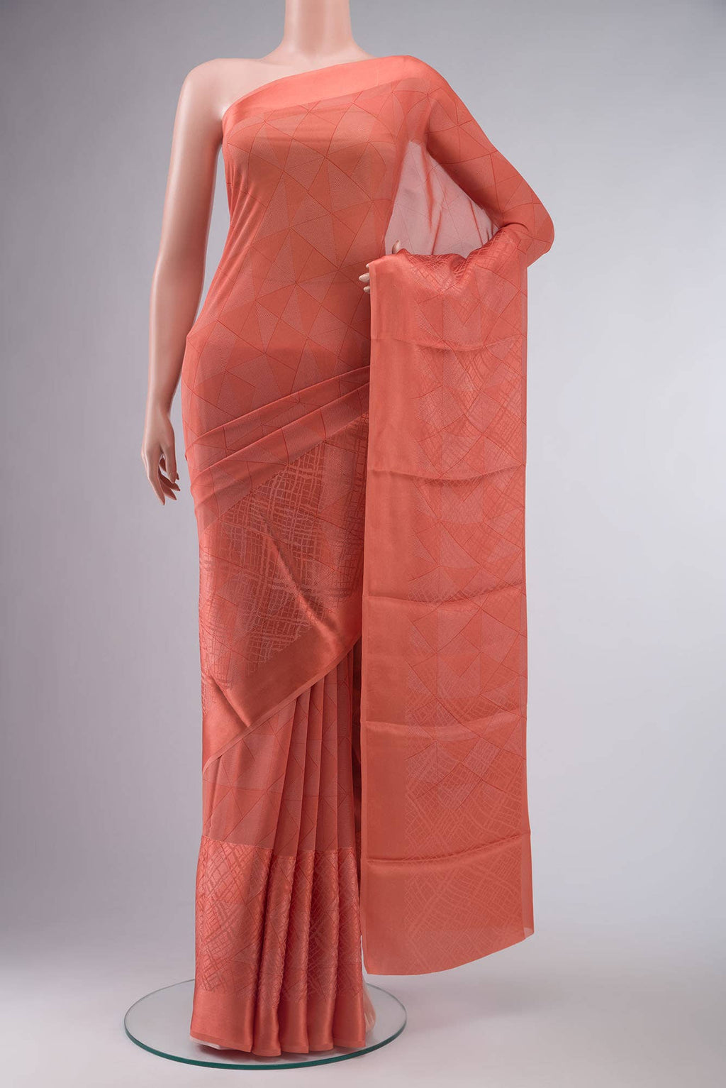 Orange Georgette Saree