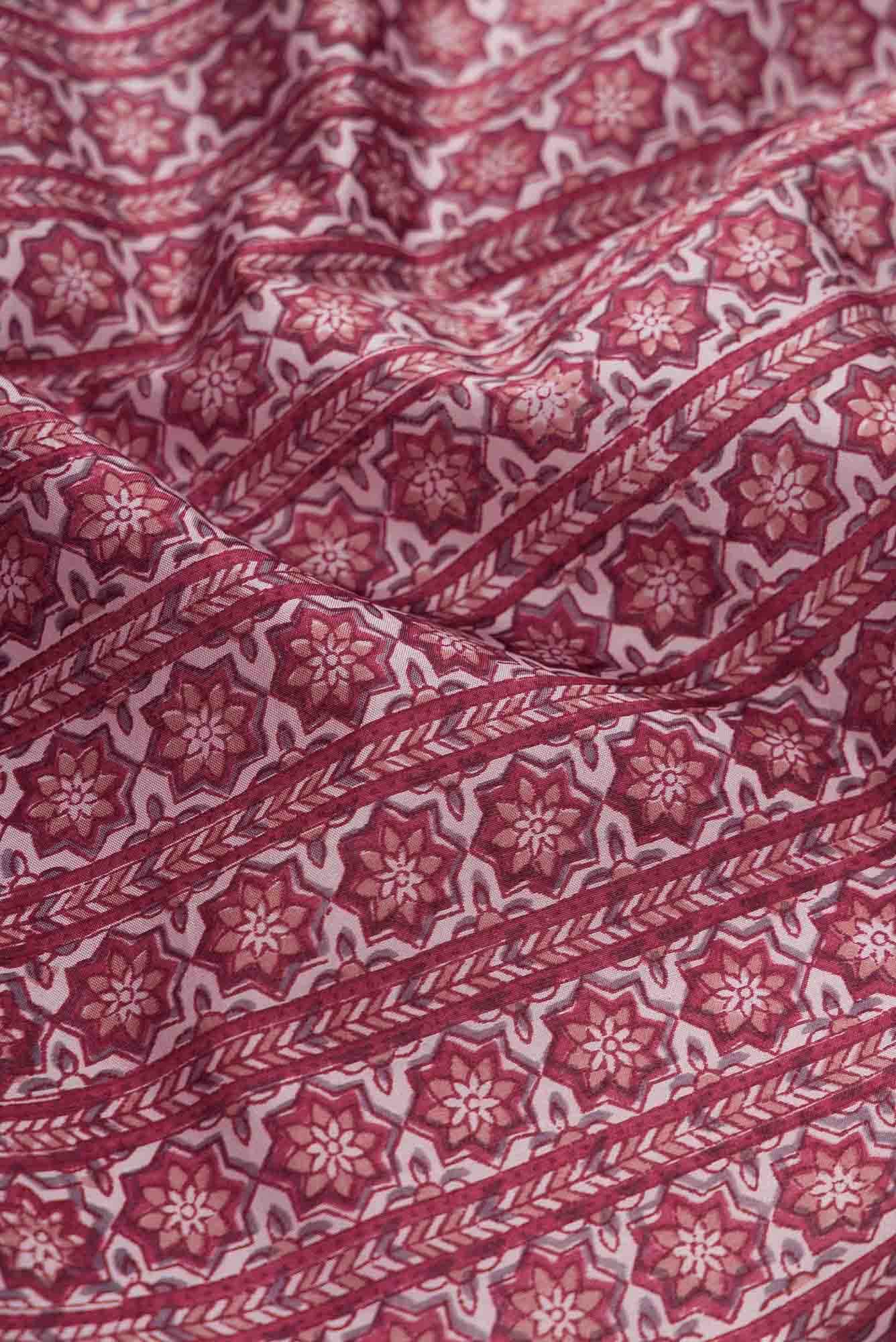 Dark Mauve Dual Tone Tussar Silk Saree