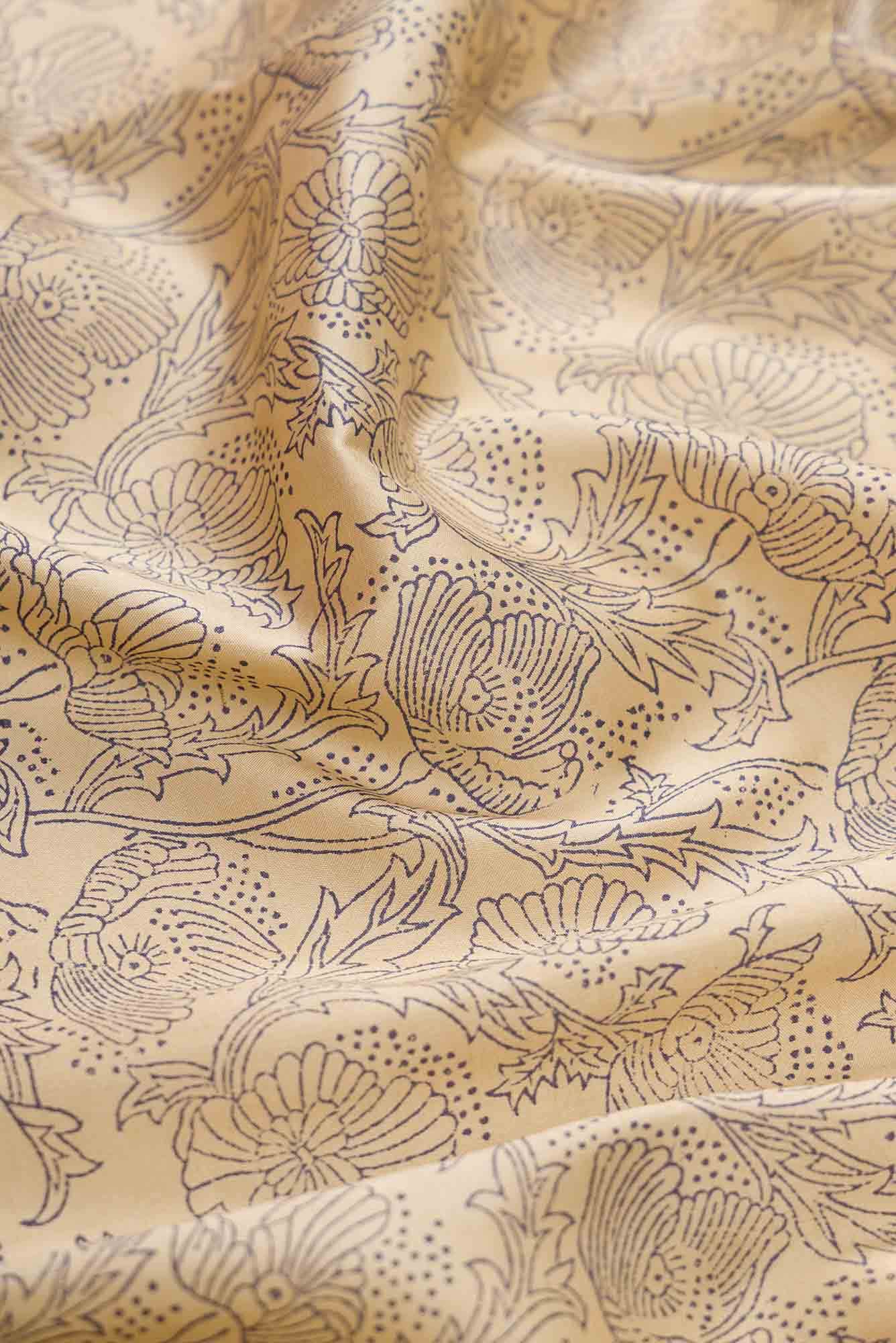 Sandal Dual Tone Kanchipuram Silk Saree