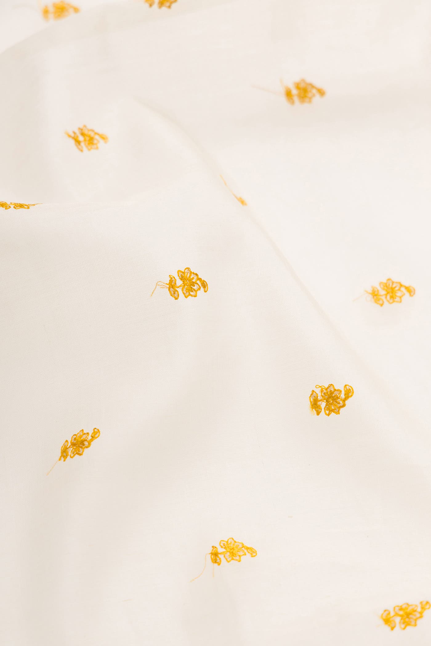 Off White Chanderi Silk Saree