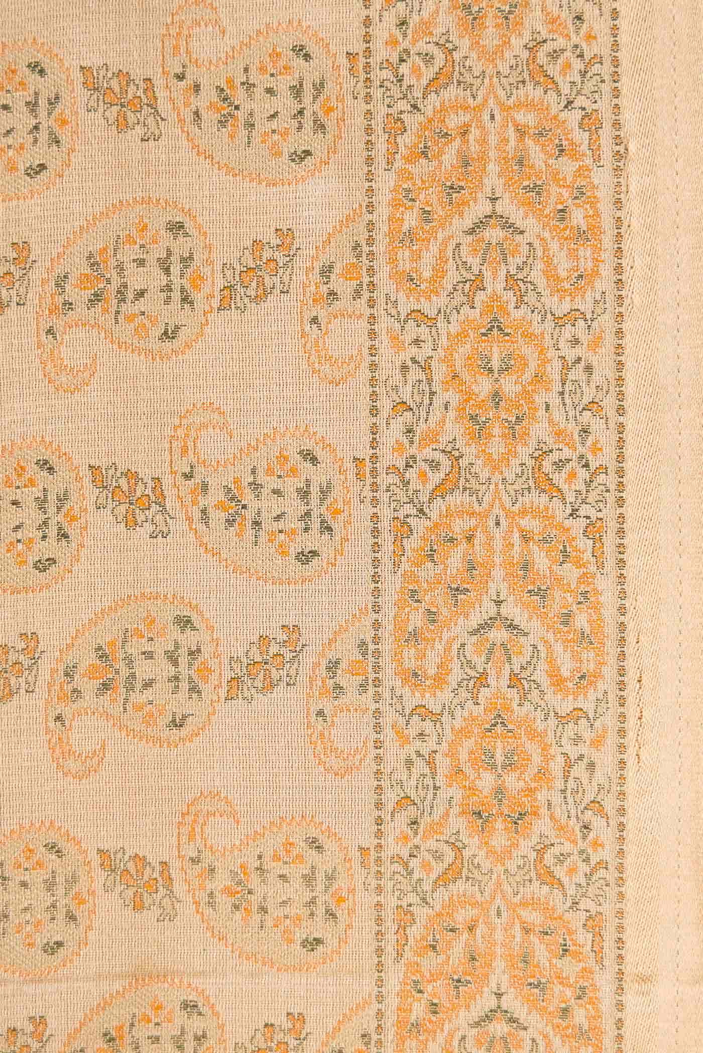 Dark Beige Banarasi Silk Saree