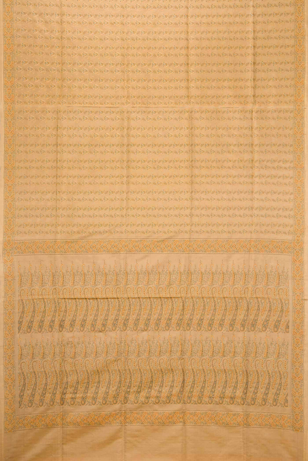 Dark Beige Banarasi Silk Saree