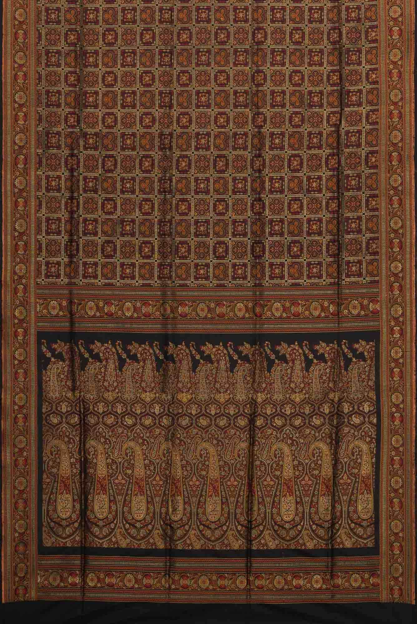 Black Dual Tone Banarasi Silk Saree
