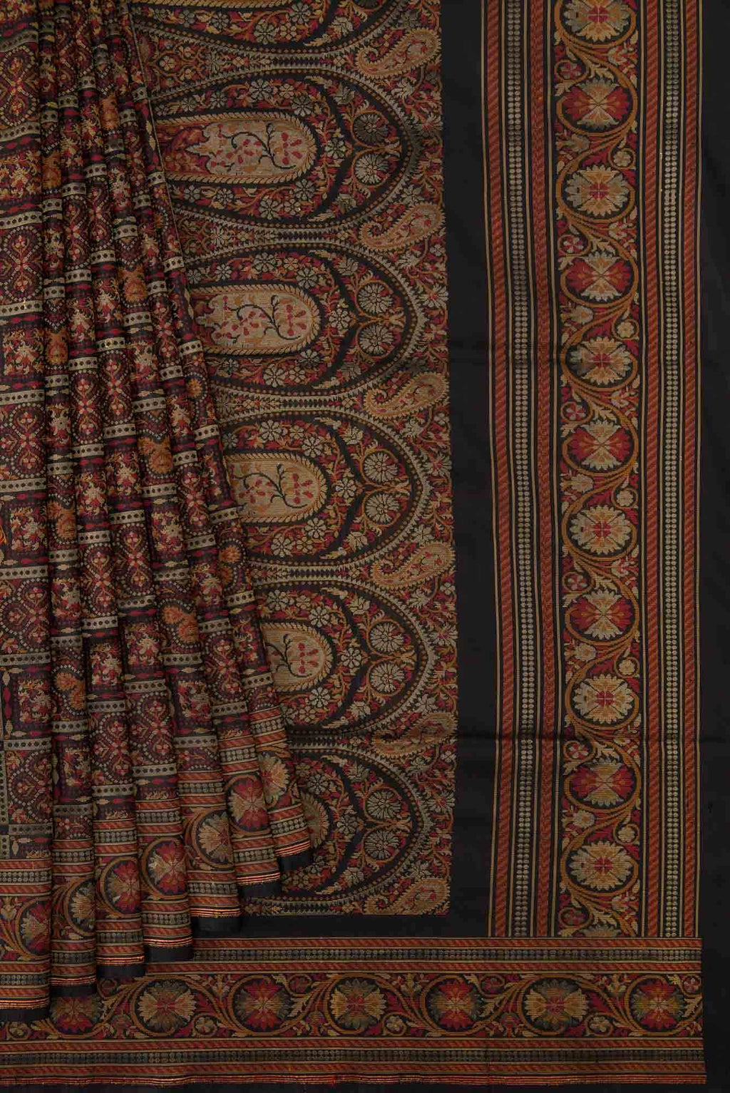 Black Dual Tone Banarasi Silk Saree