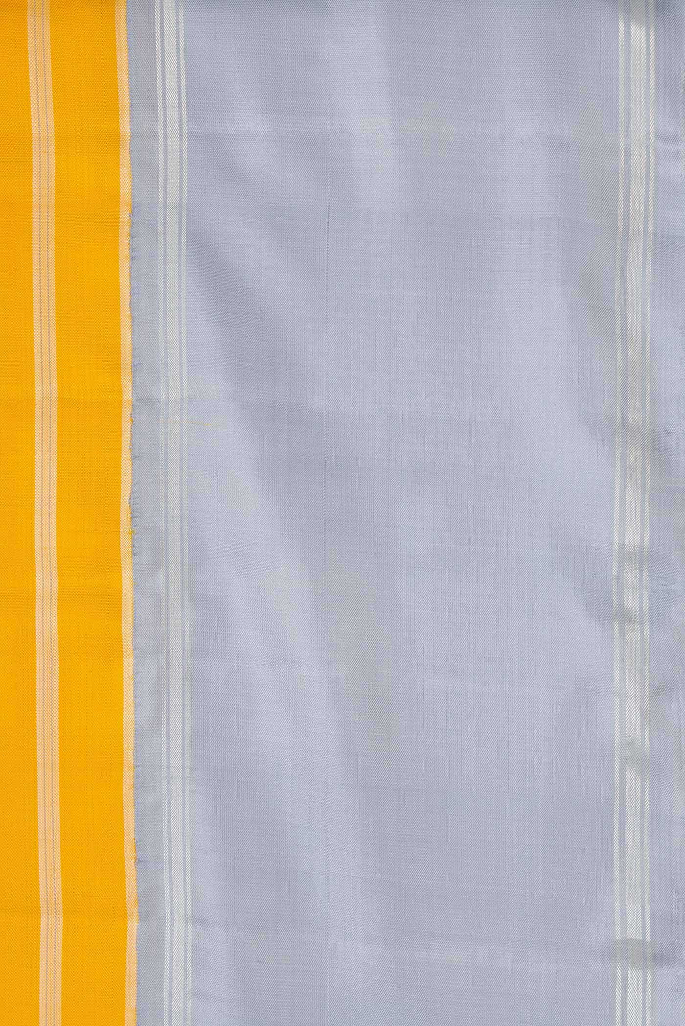 Pure Silk Pure Zari Yellow Dual Tone Kanchipuram Saree