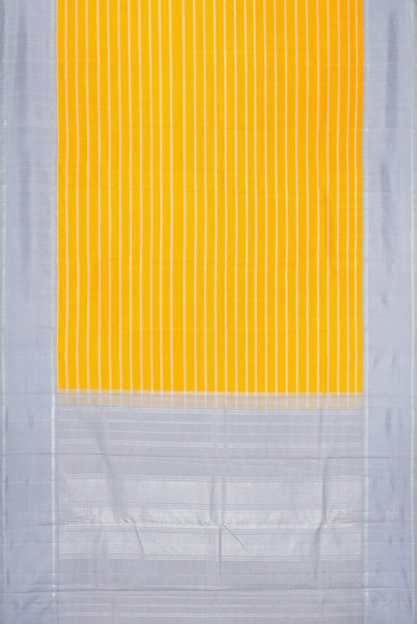 Pure Silk Pure Zari Yellow Dual Tone Kanchipuram Saree