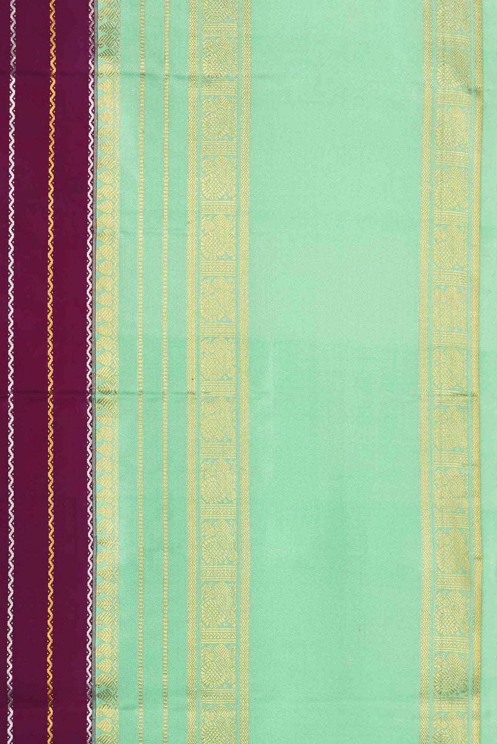 Magenta Dual Tone Kanchipuram Silk Saree