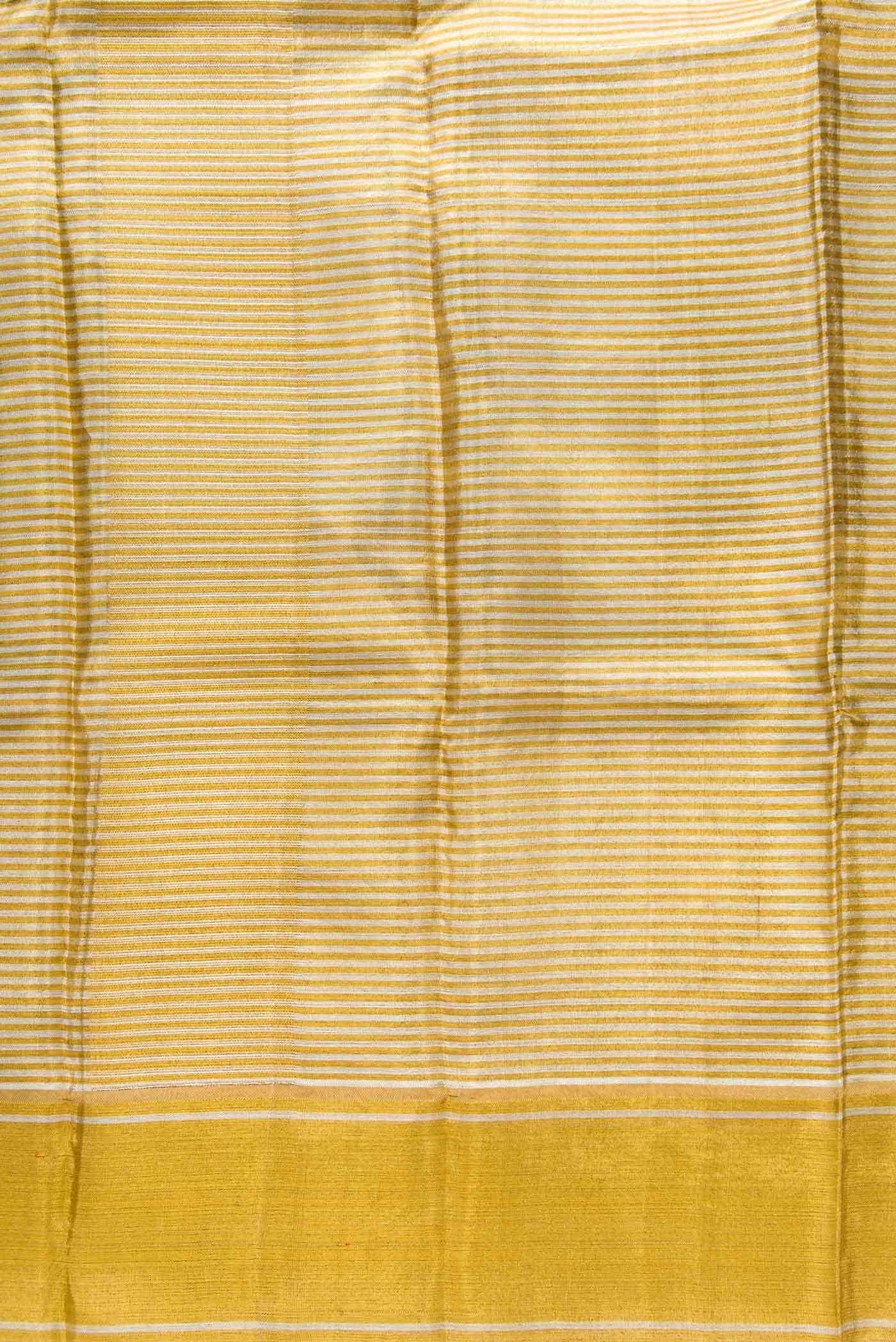 Gold Silk Dhoti With Angavastram (9X 5) Muzham