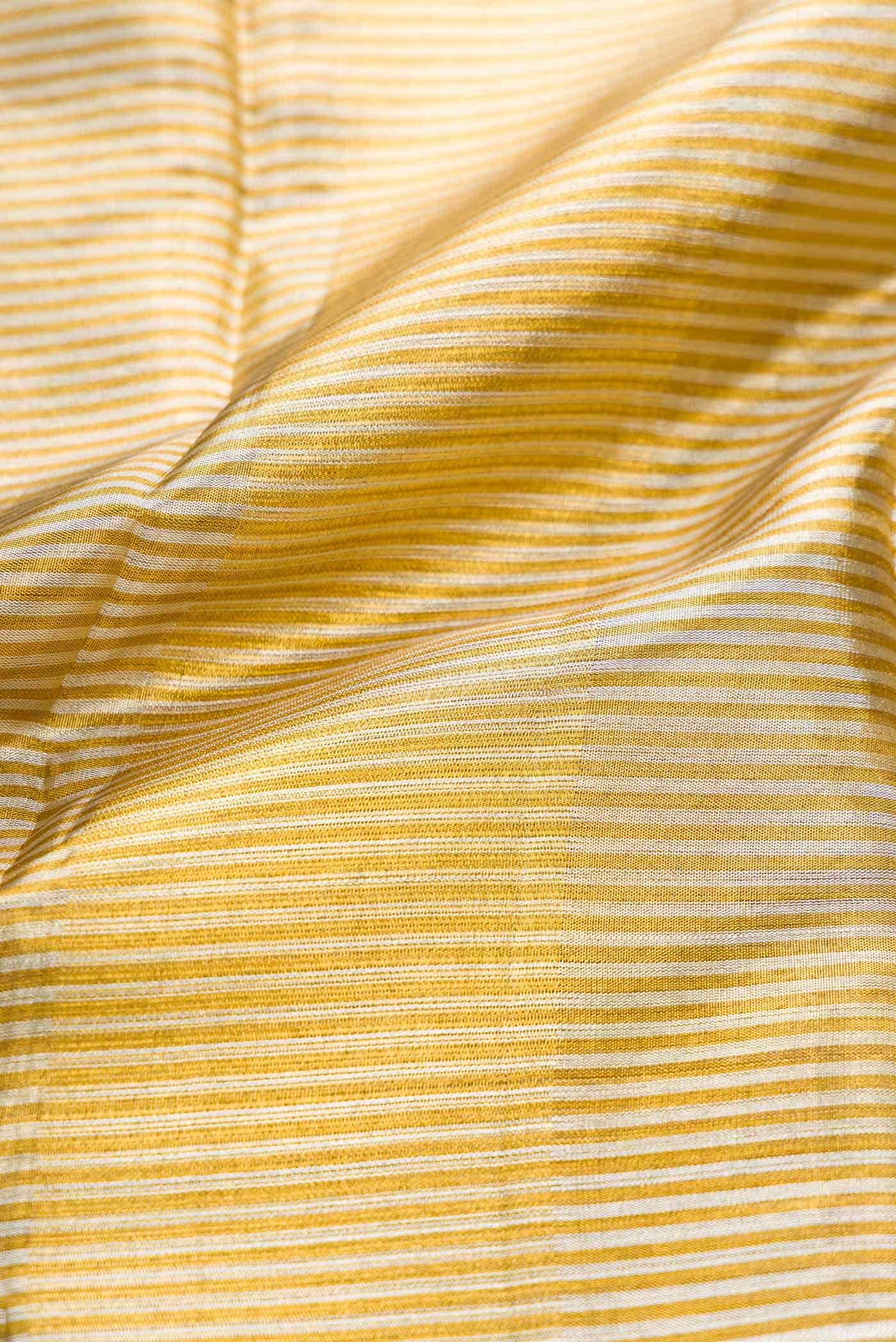 Gold Silk Dhoti With Angavastram (9X 5) Muzham