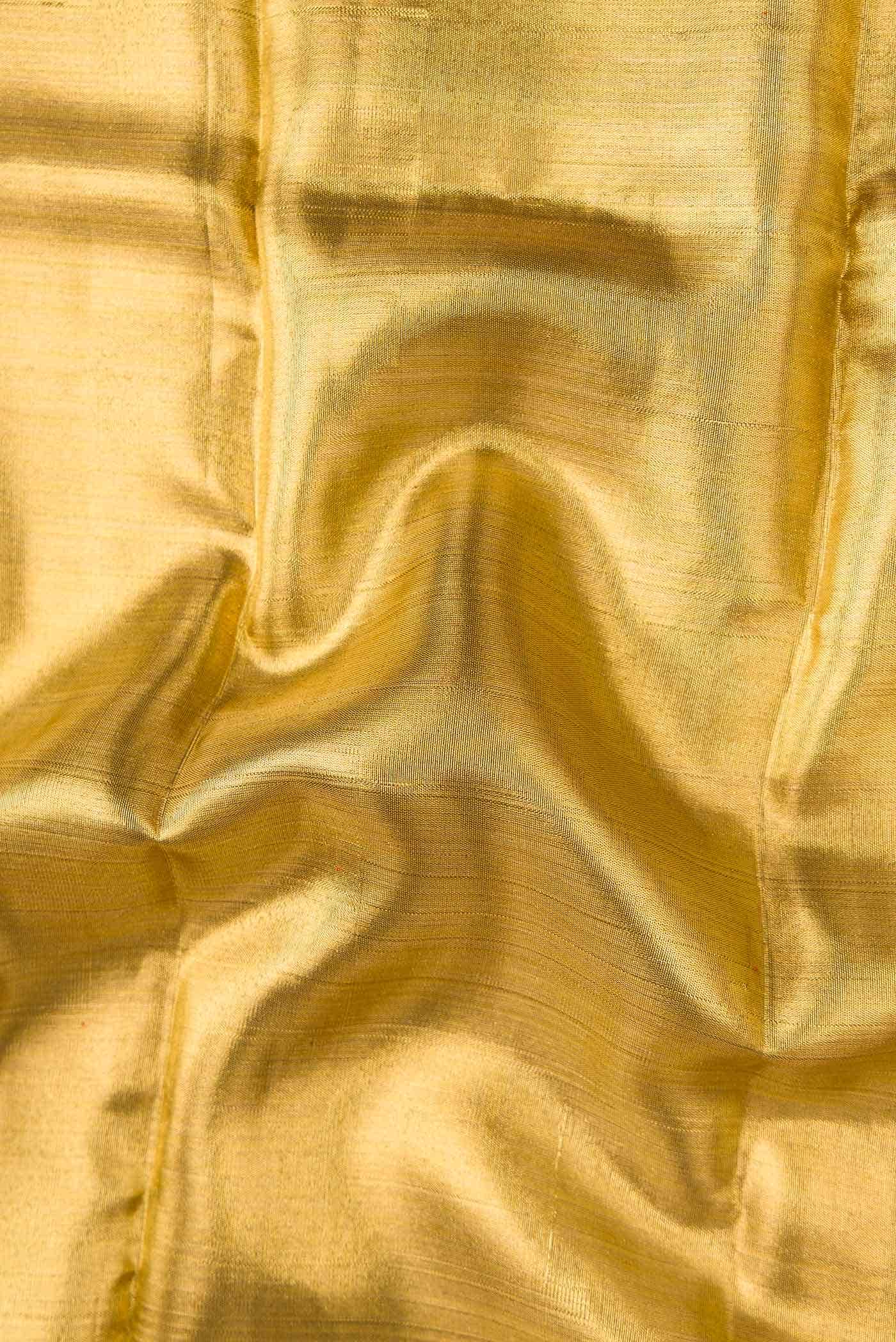 Gold Silk Dhoti With Angavastram (9X 5) Muzham