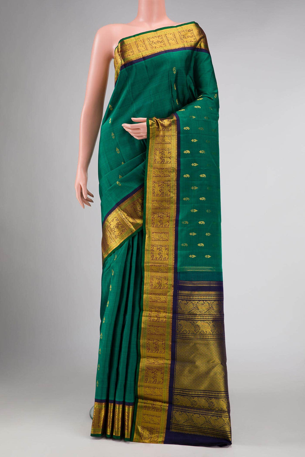 Green Kanchipuram Silk Saree