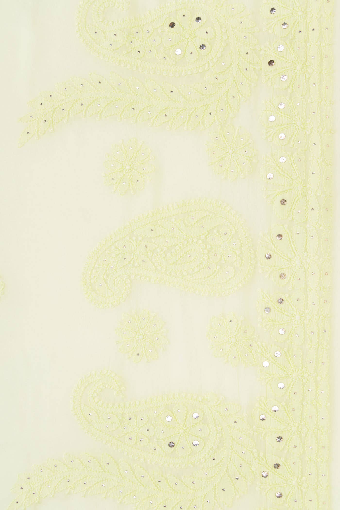 Lemon Yellow Mysore Georgette Saree