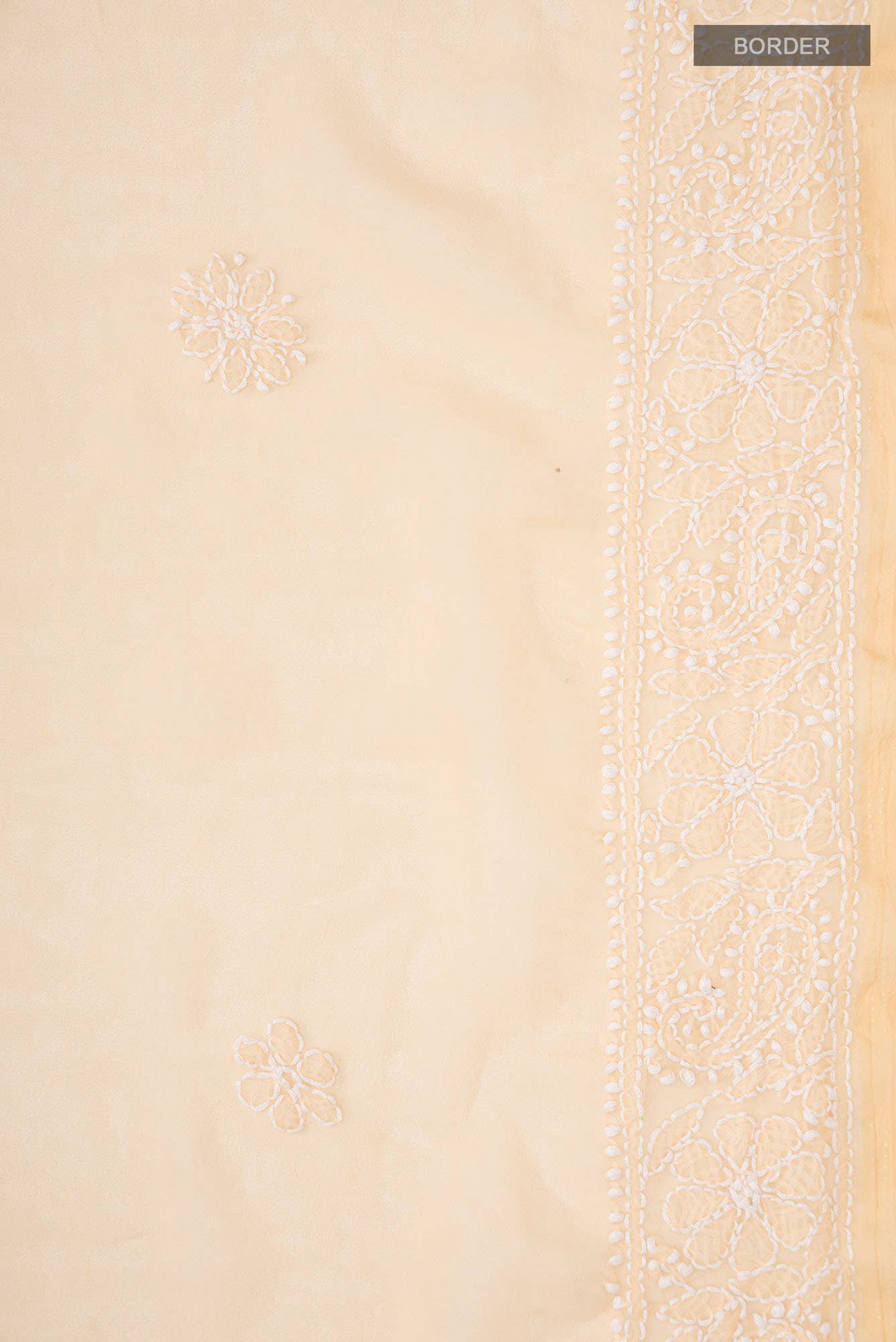 Sandal Chikankari Georgette Saree
