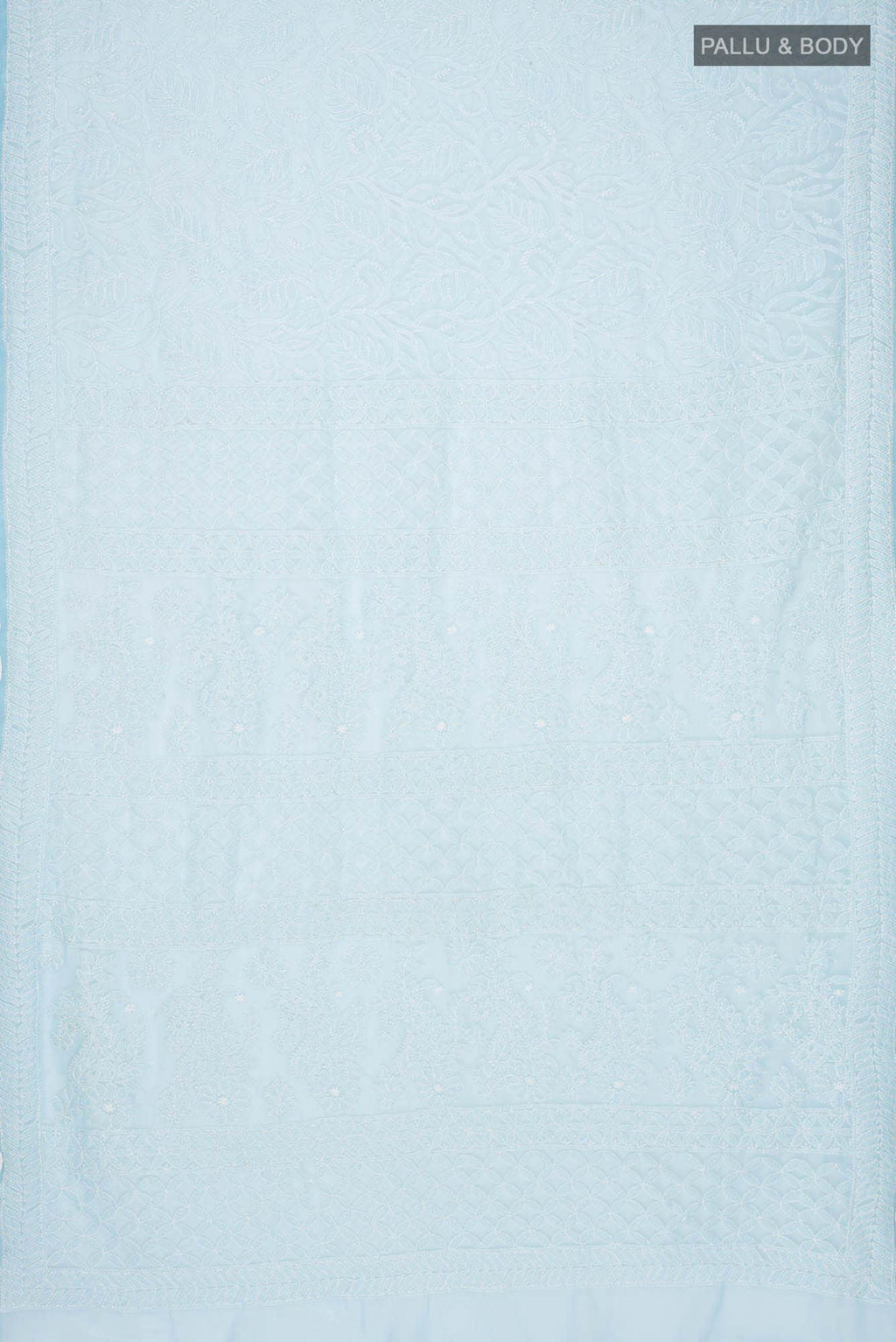 Blue Georgette Saree