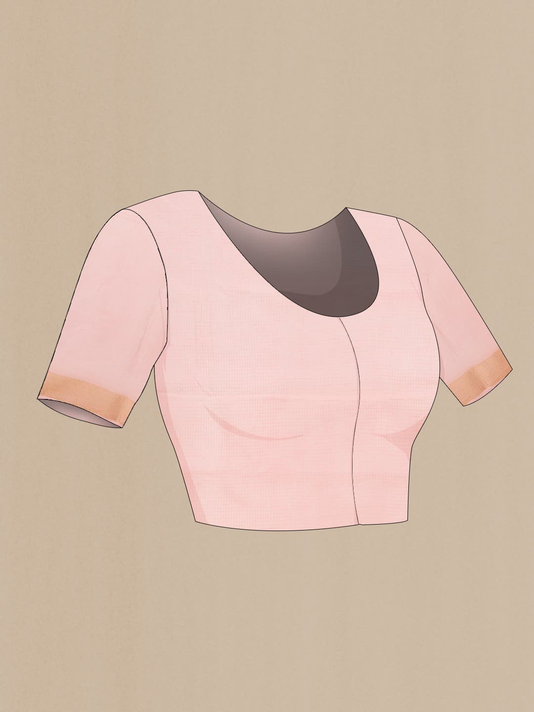 Pink Dual Tone Kota Silk Saree