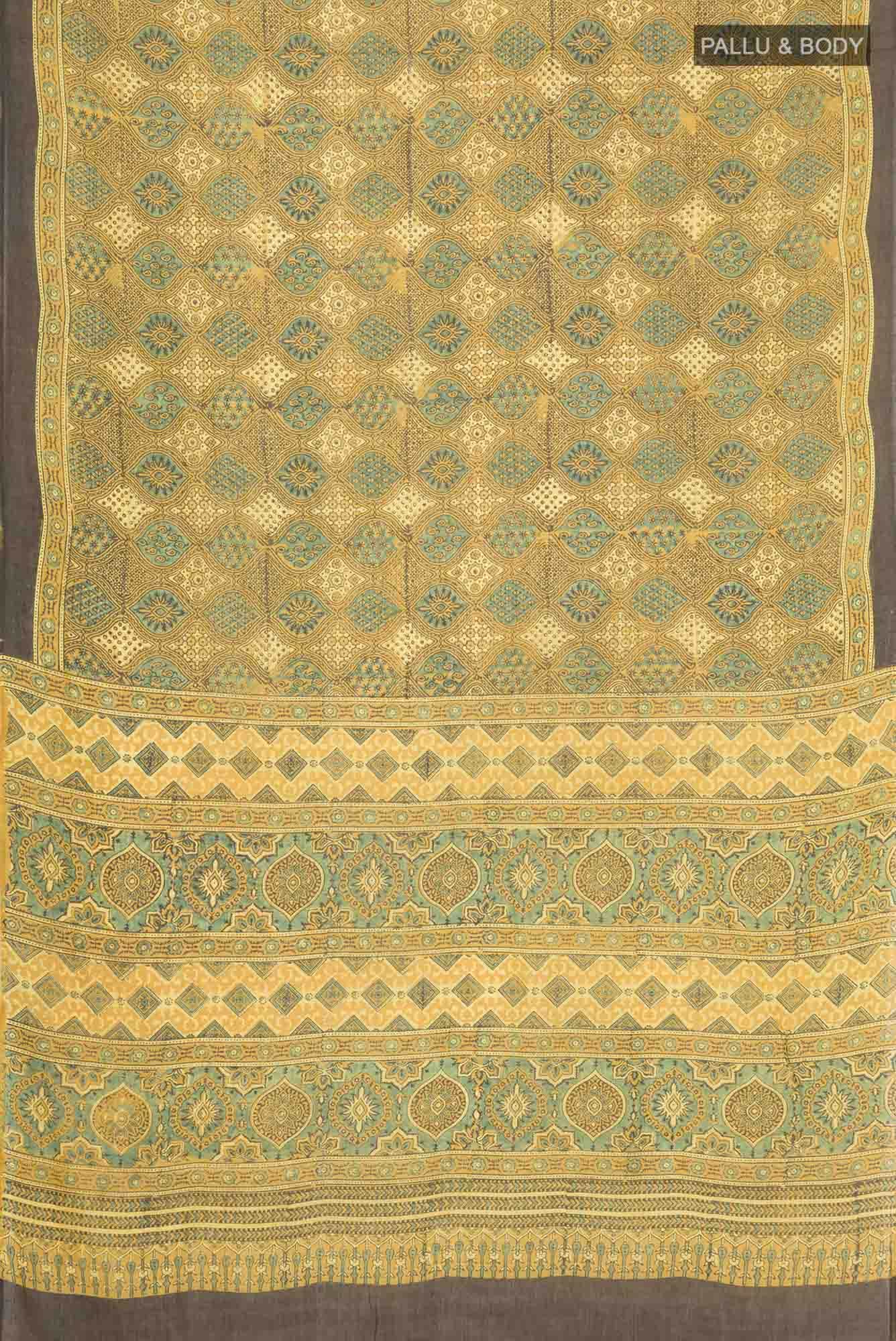Yellow Chanderi Silk Cotton Saree