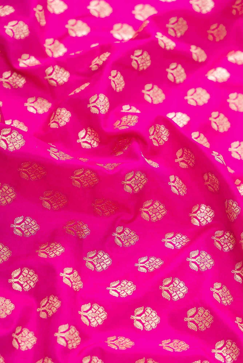 Pink Banarasi Silk Dress Material