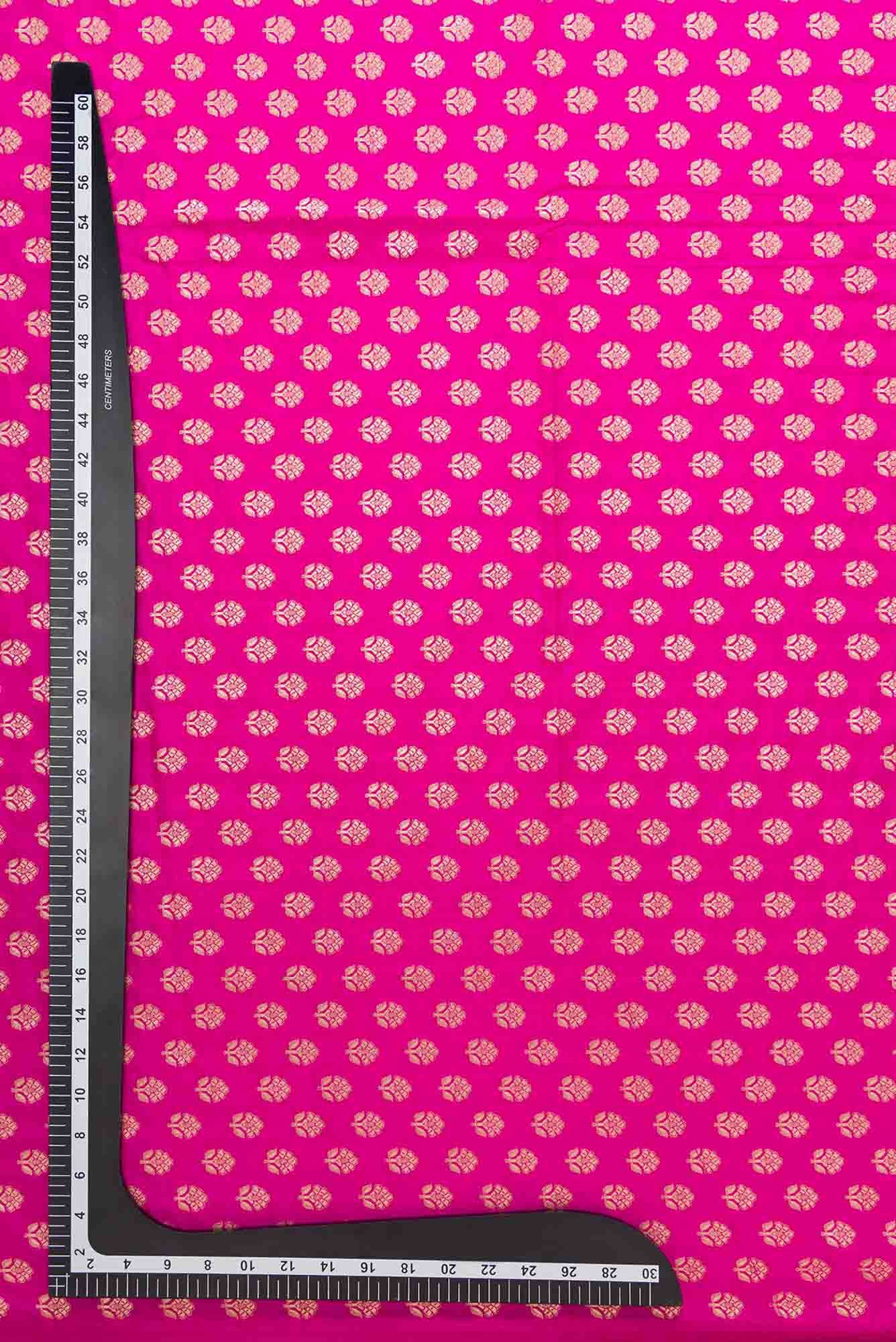 Pink Banarasi Silk Dress Material