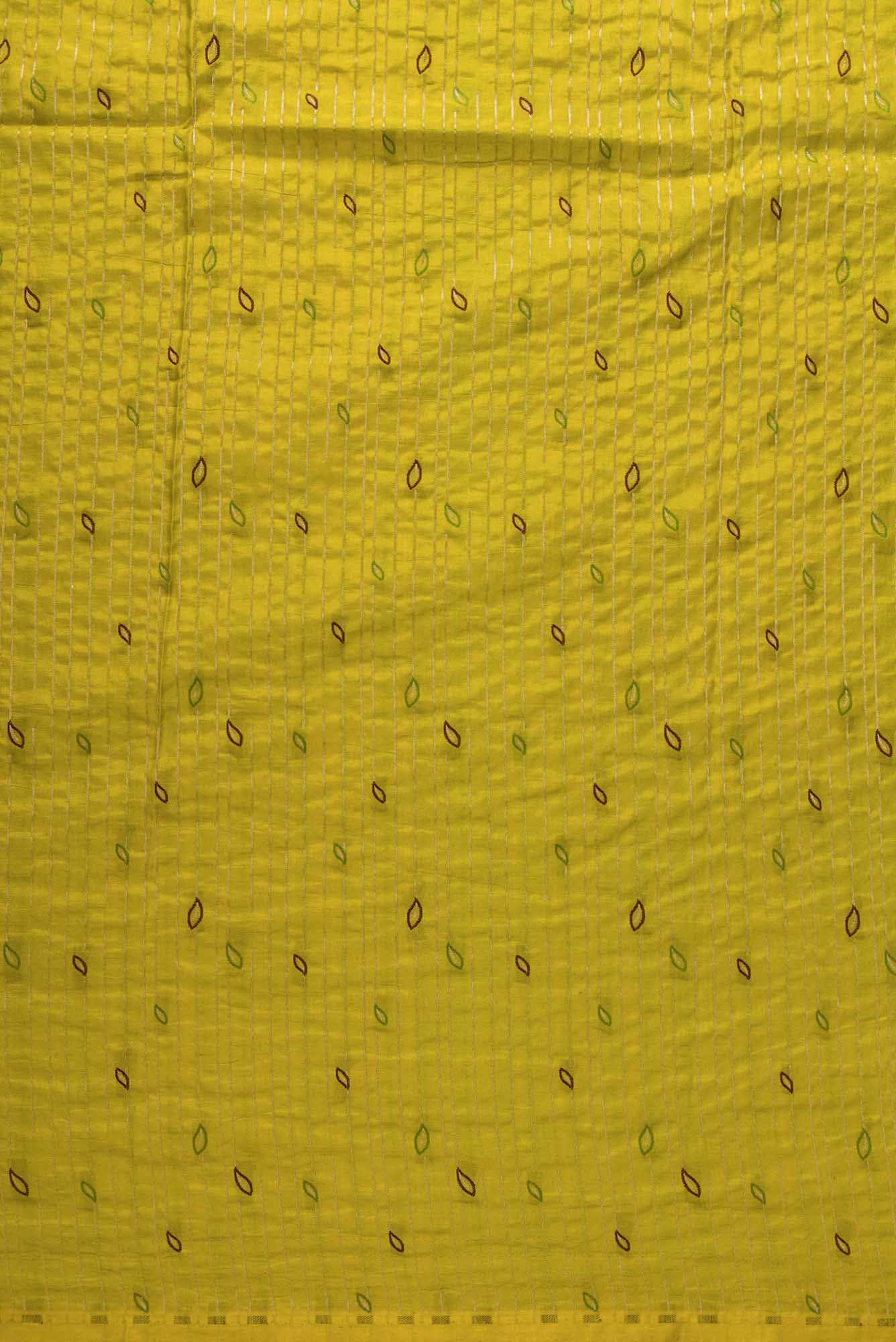 Mehandi Green Banarasi Silk Dress Material