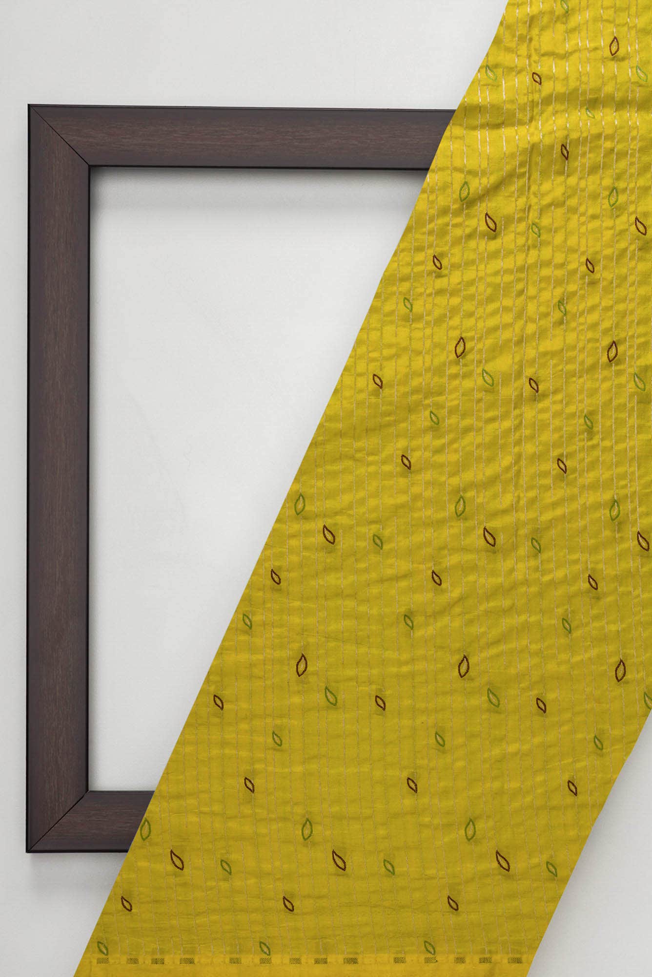 Mehandi Green Banarasi Silk Dress Material