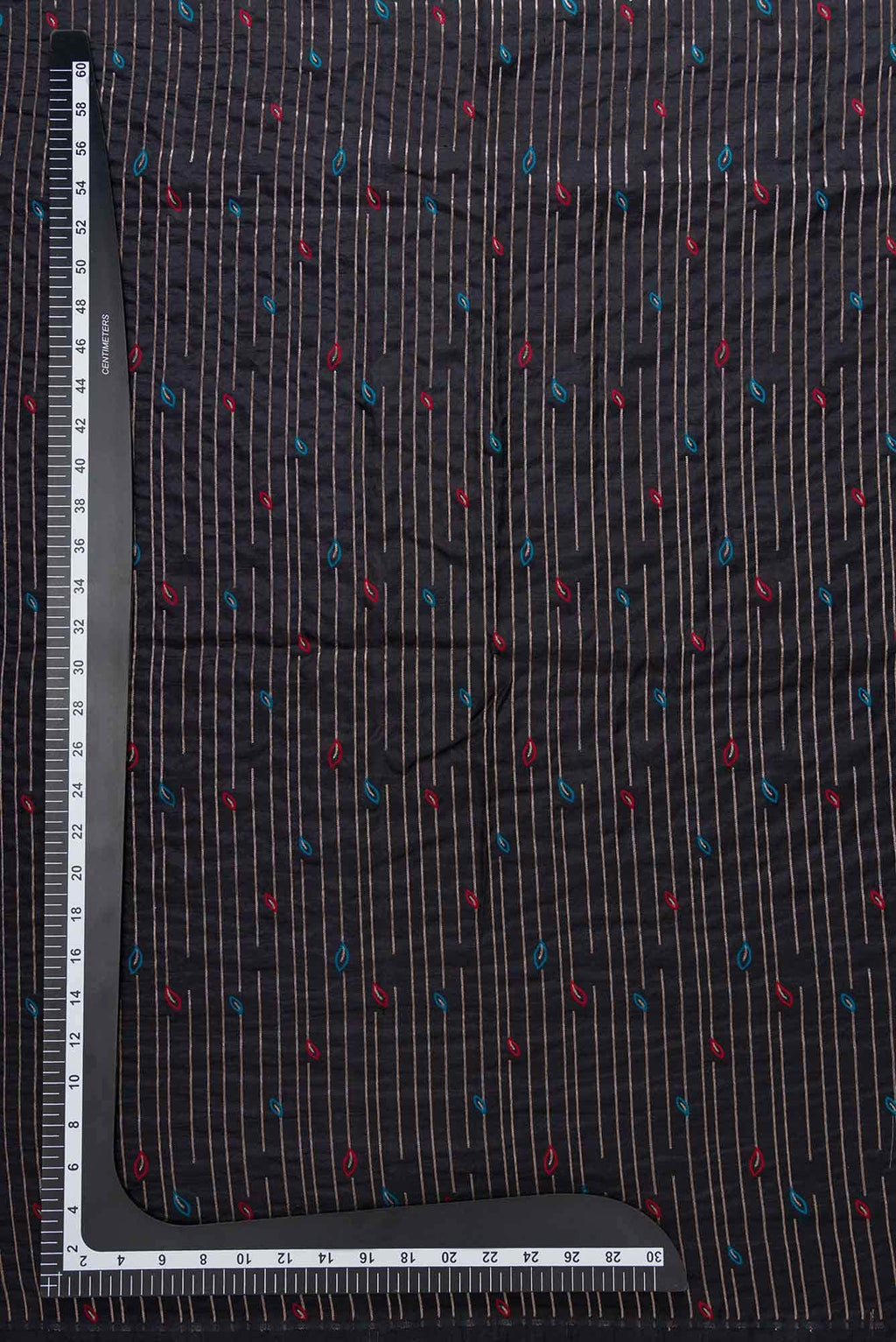 Black Banarasi Silk Dress Material