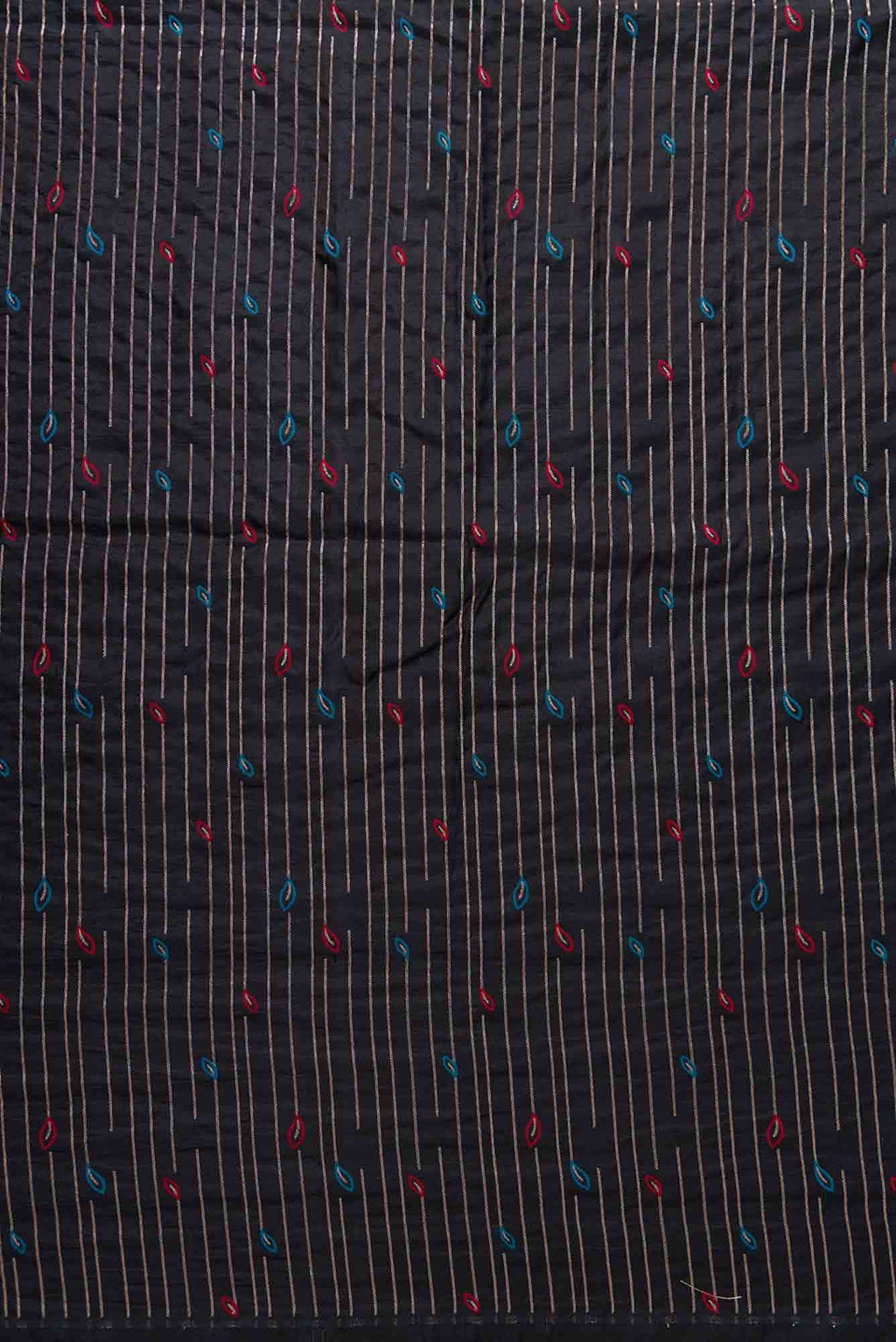 Black Banarasi Silk Dress Material