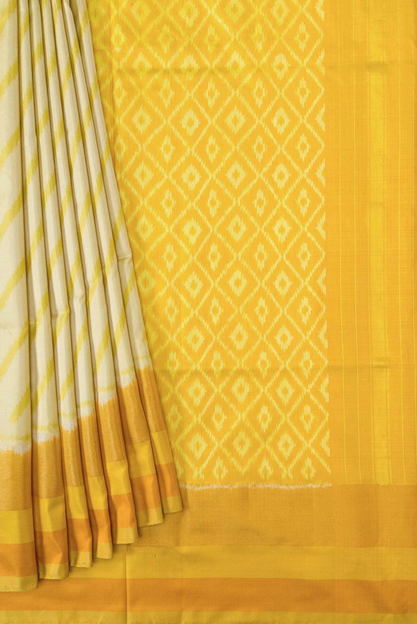 Sandal Dual Tone Double Ikat Saree