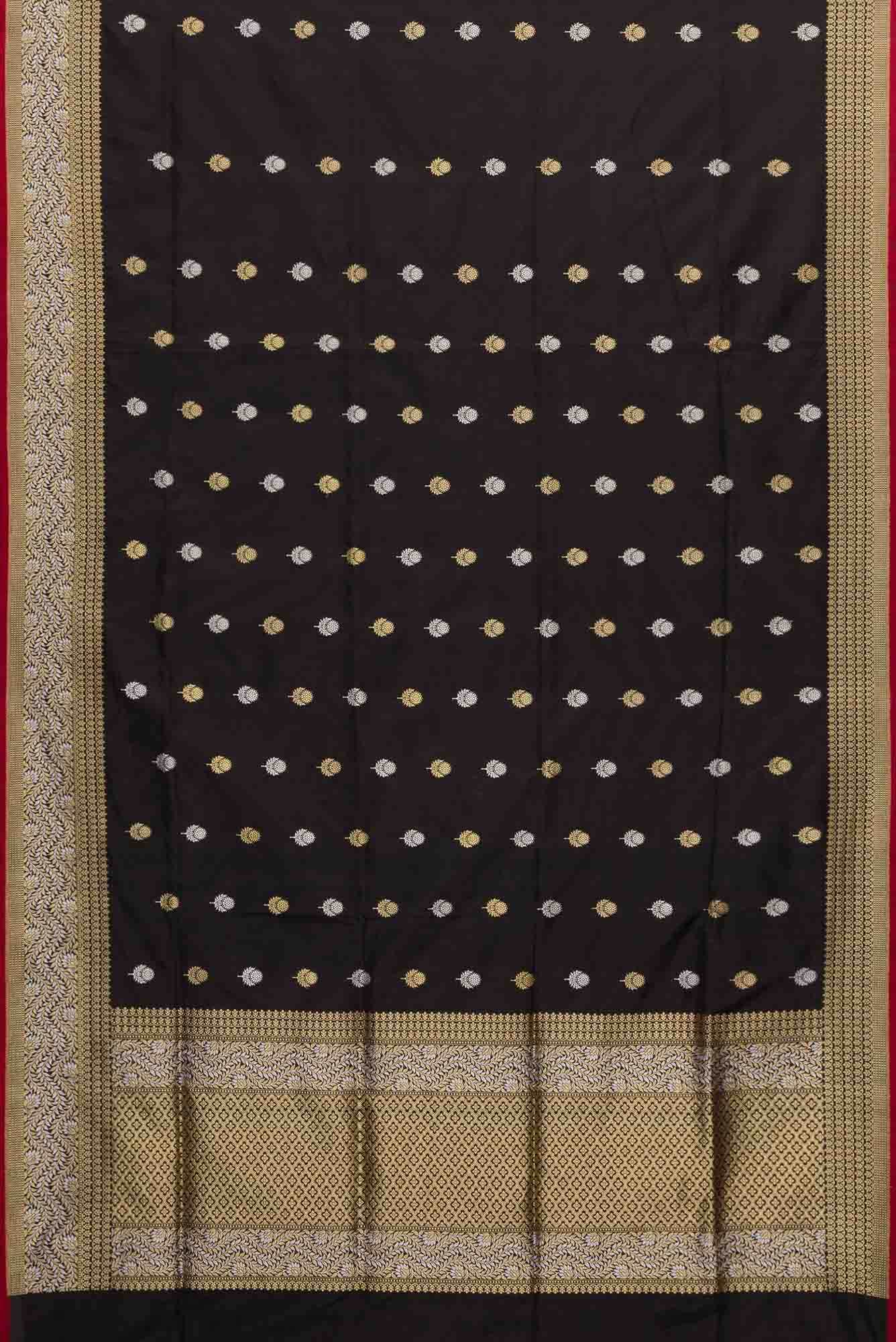 Black Dual Tone Banarasi Silk Saree
