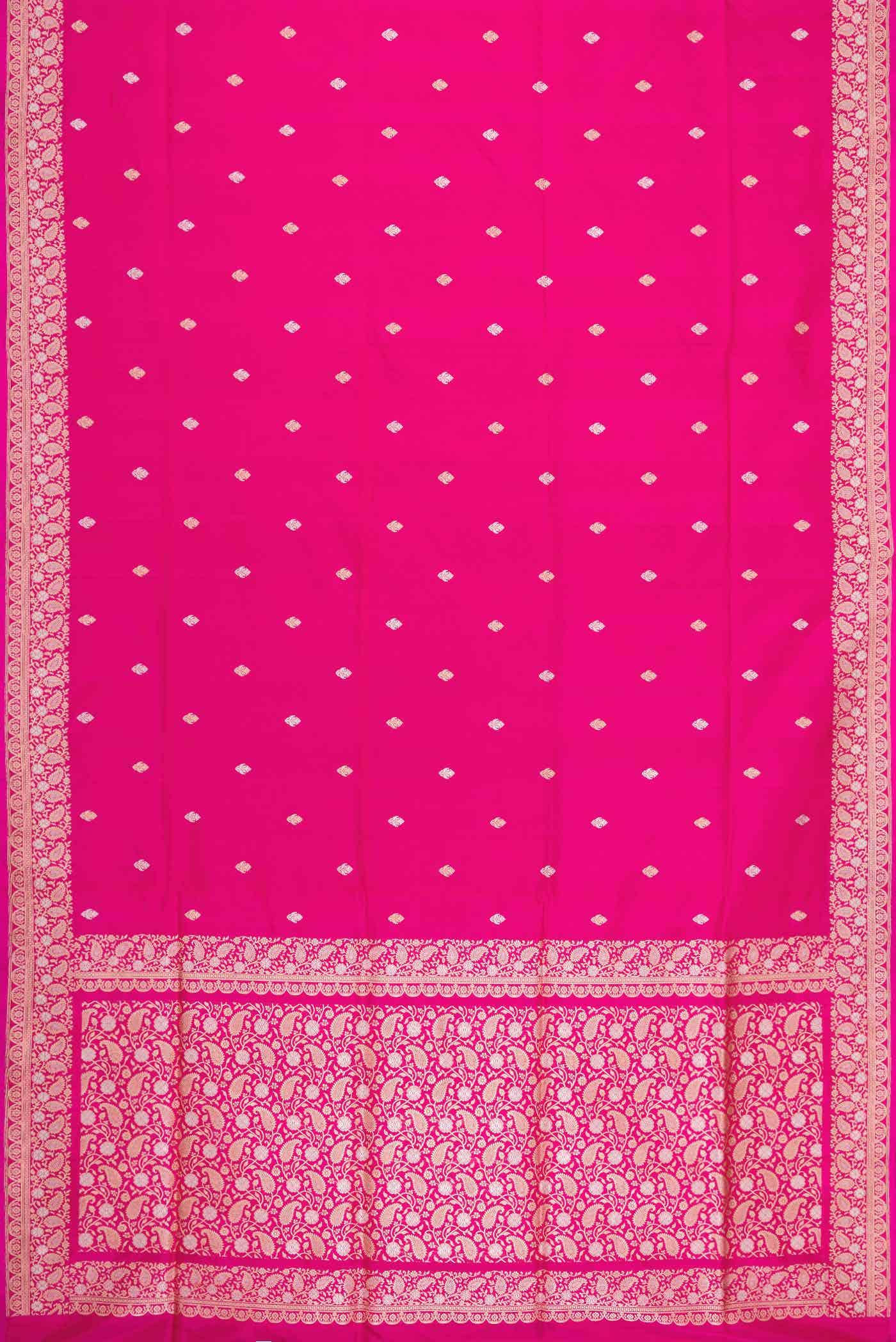Pink Dual Tone Blended Banarasi Silk Saree