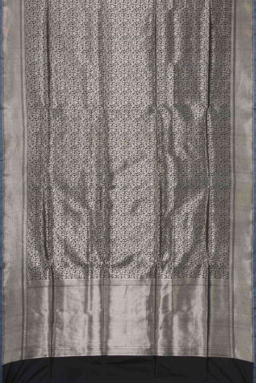 Black Banarasi Silk Saree