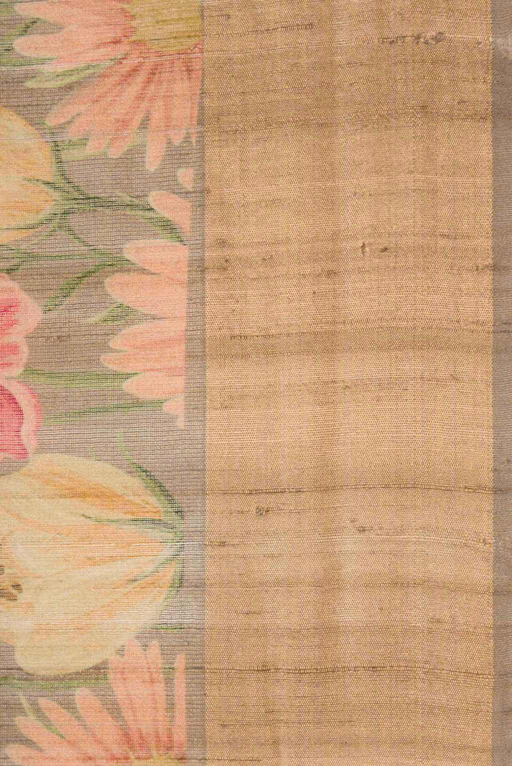 Brown Dual Tone Tussar Silk Saree