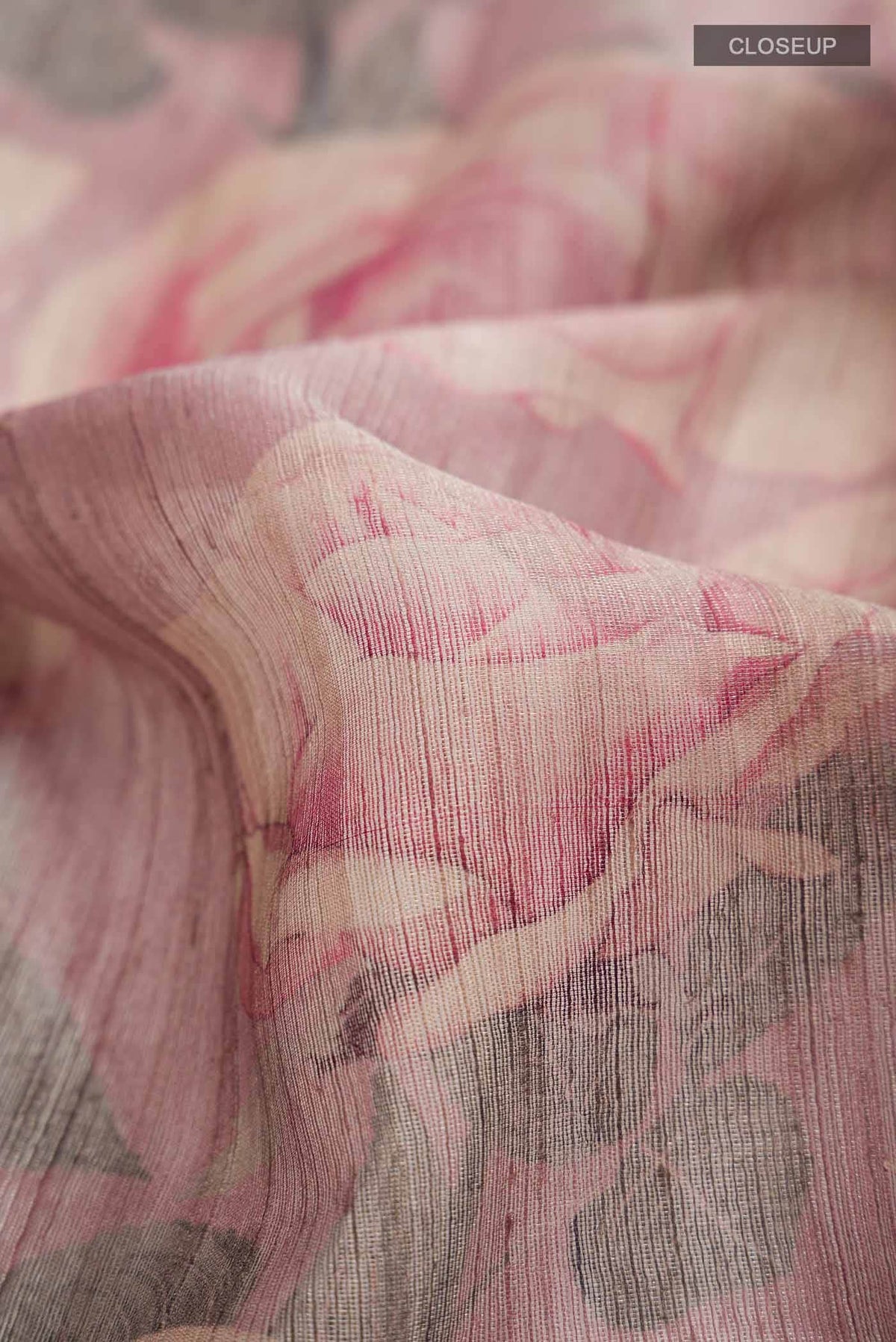 Mauve Tussar Silk Saree