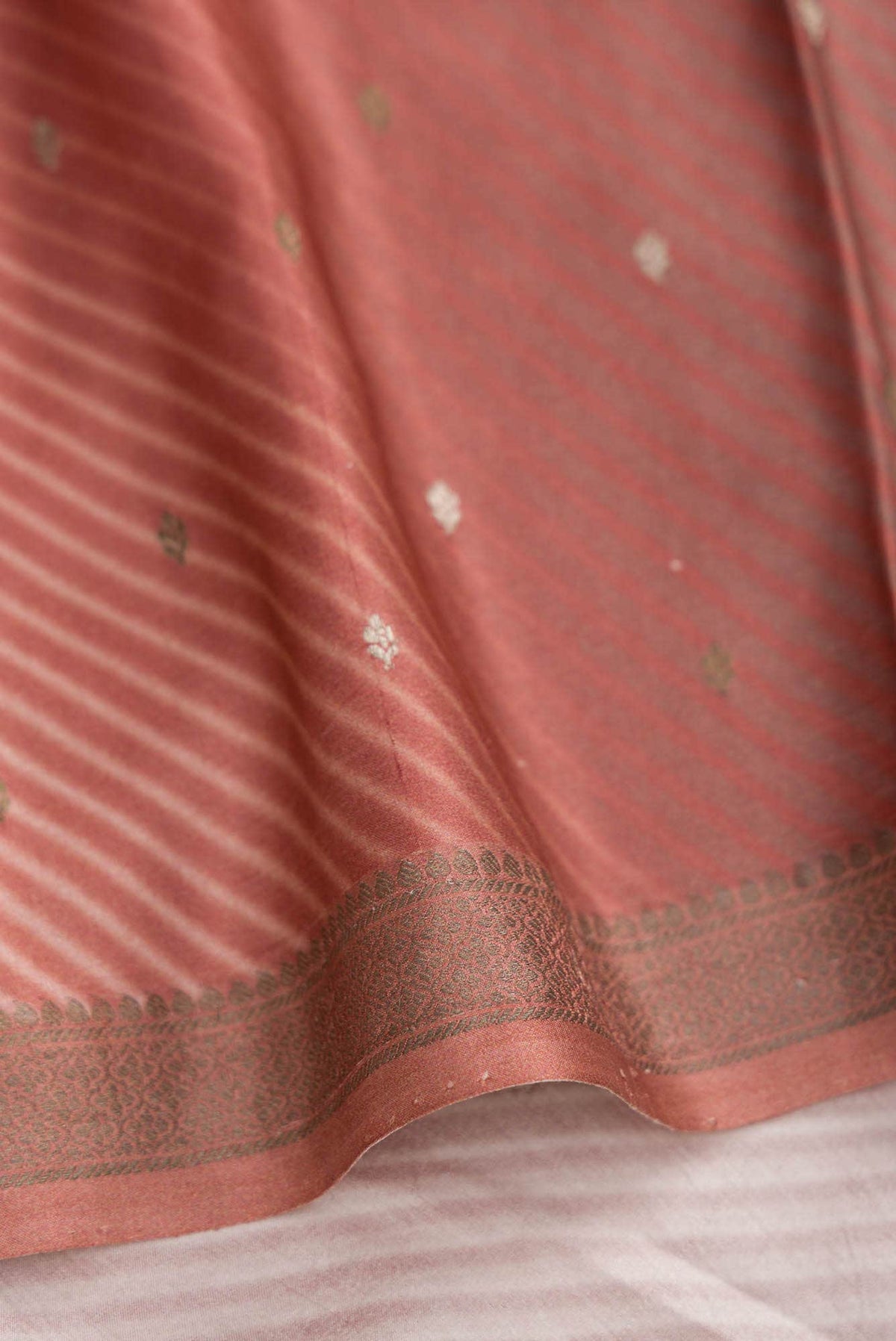 Multi Color Mysore Crepe Saree