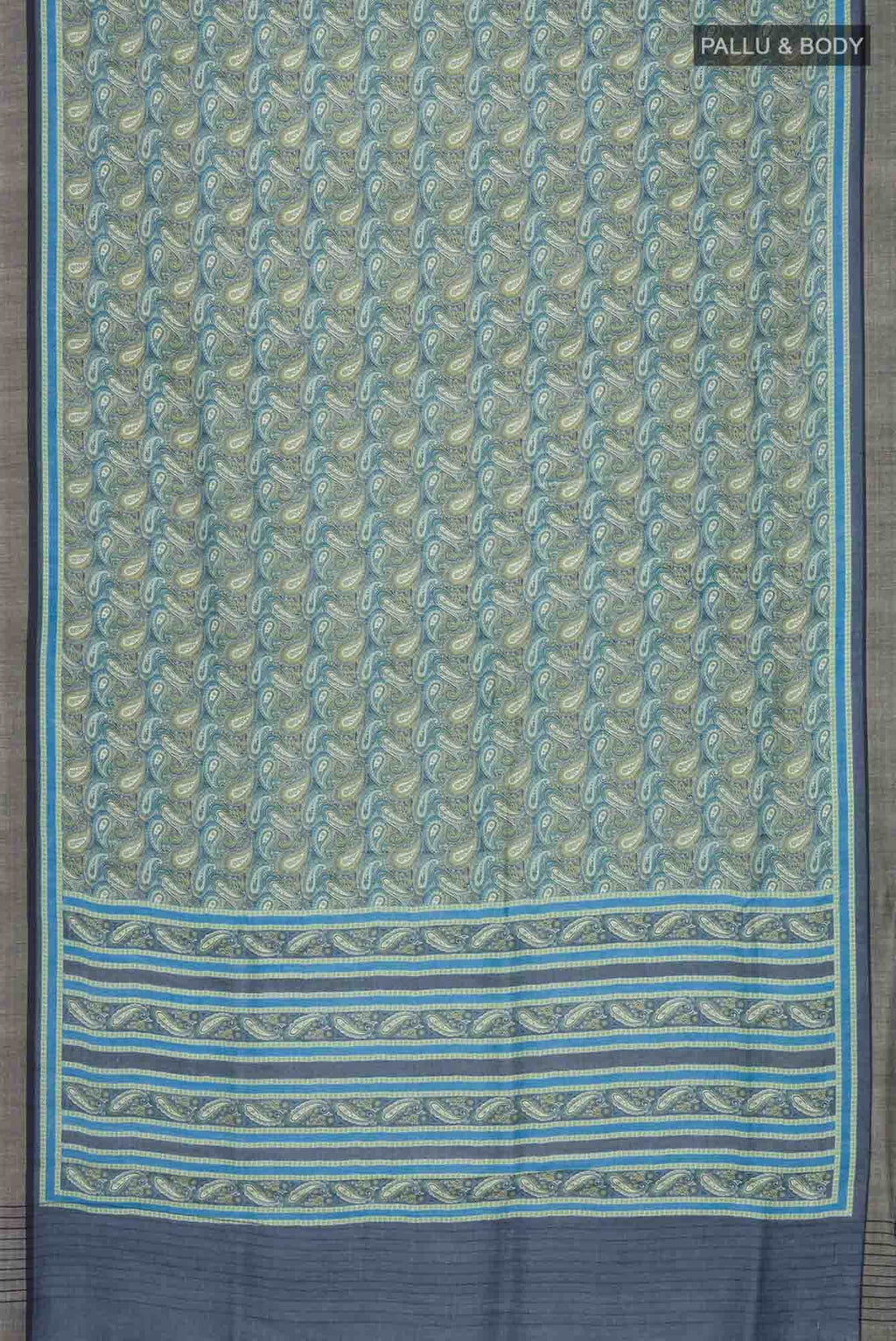 Green Pashmina Silk Saree