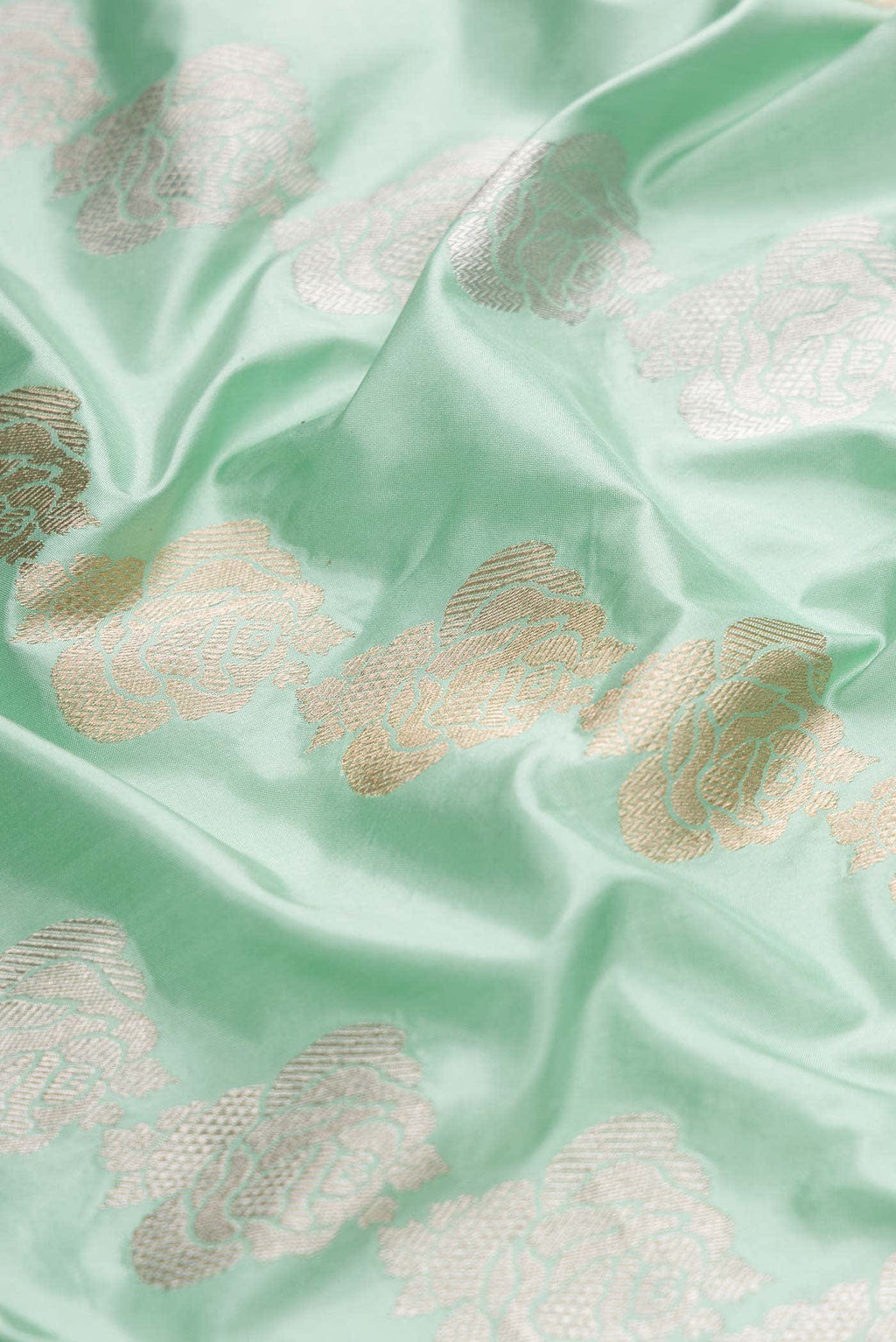Light Blue Banarasi Silk Saree