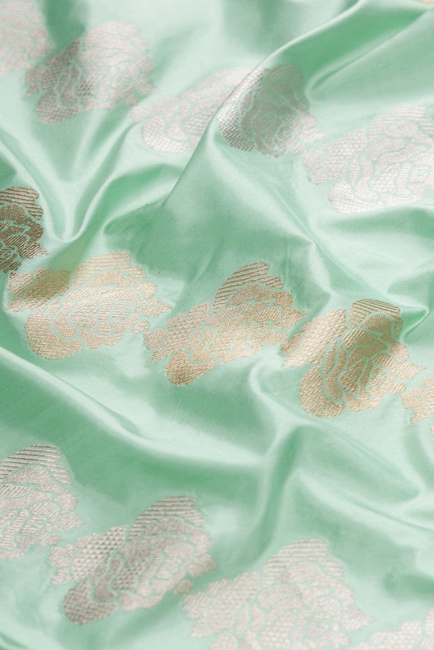 Light Blue Banarasi Silk Saree